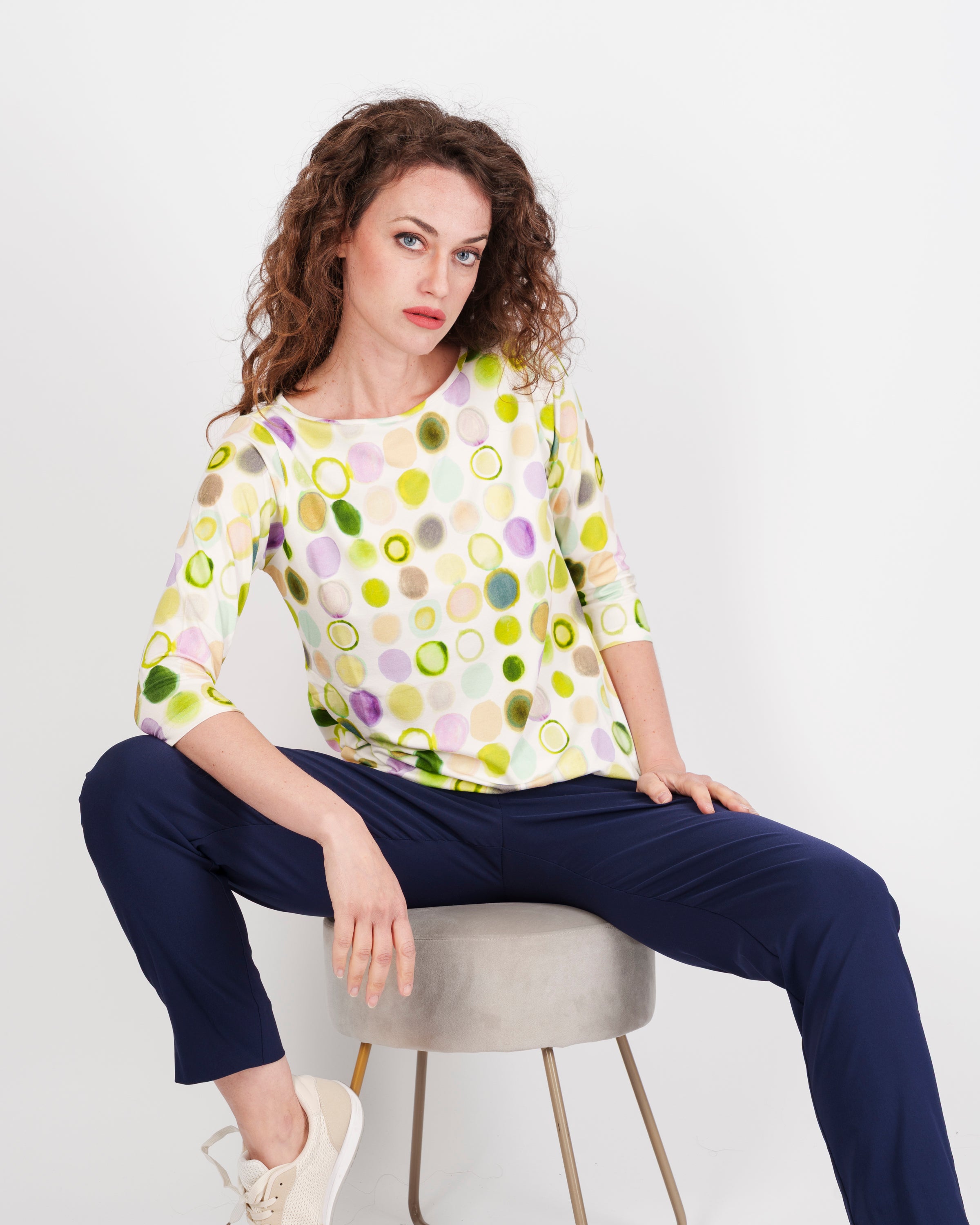 Maglia manica 3/4 scollo barchetta CERCARE