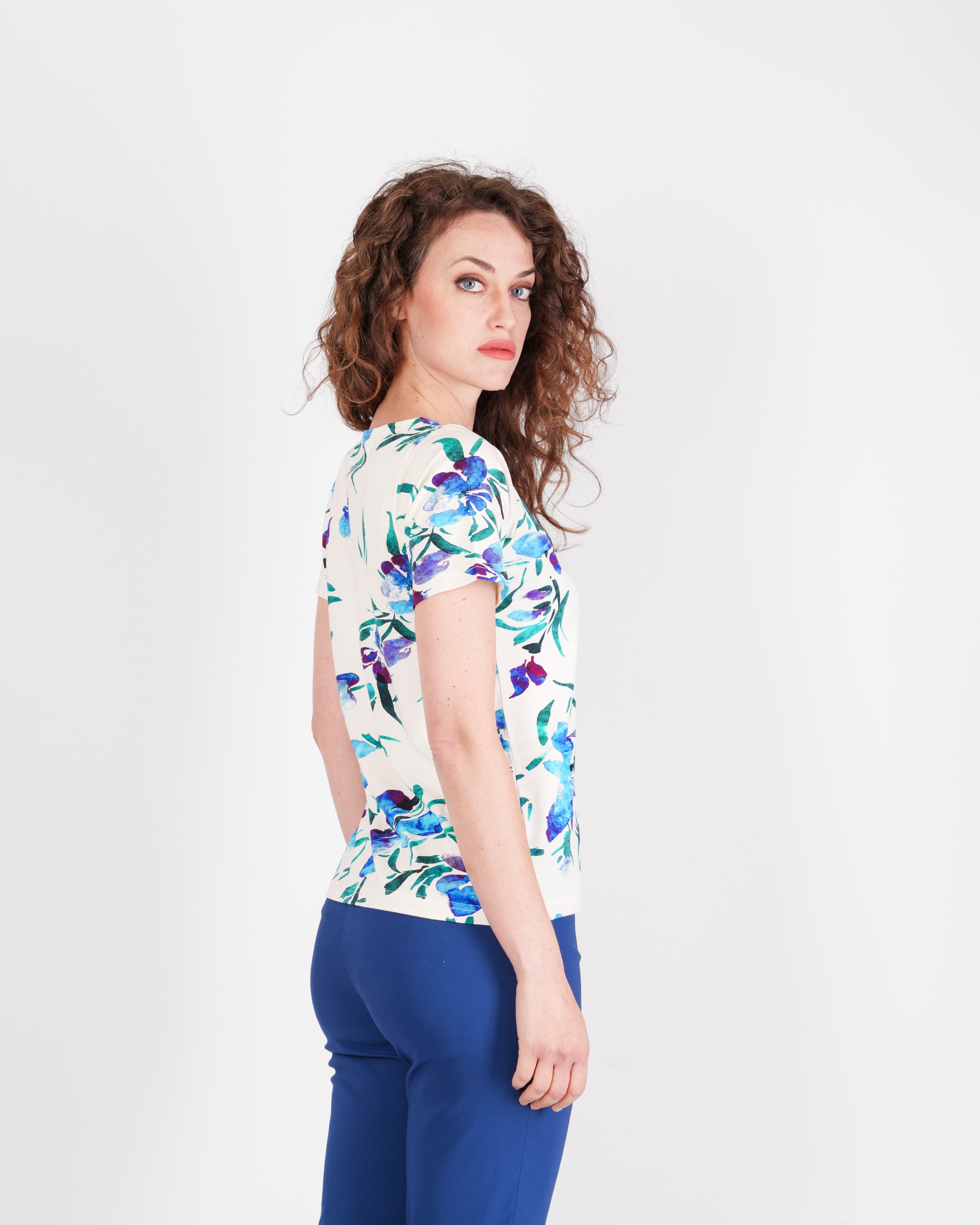 Maglia M/M scollo lunetta viscosa fantasia CINTA