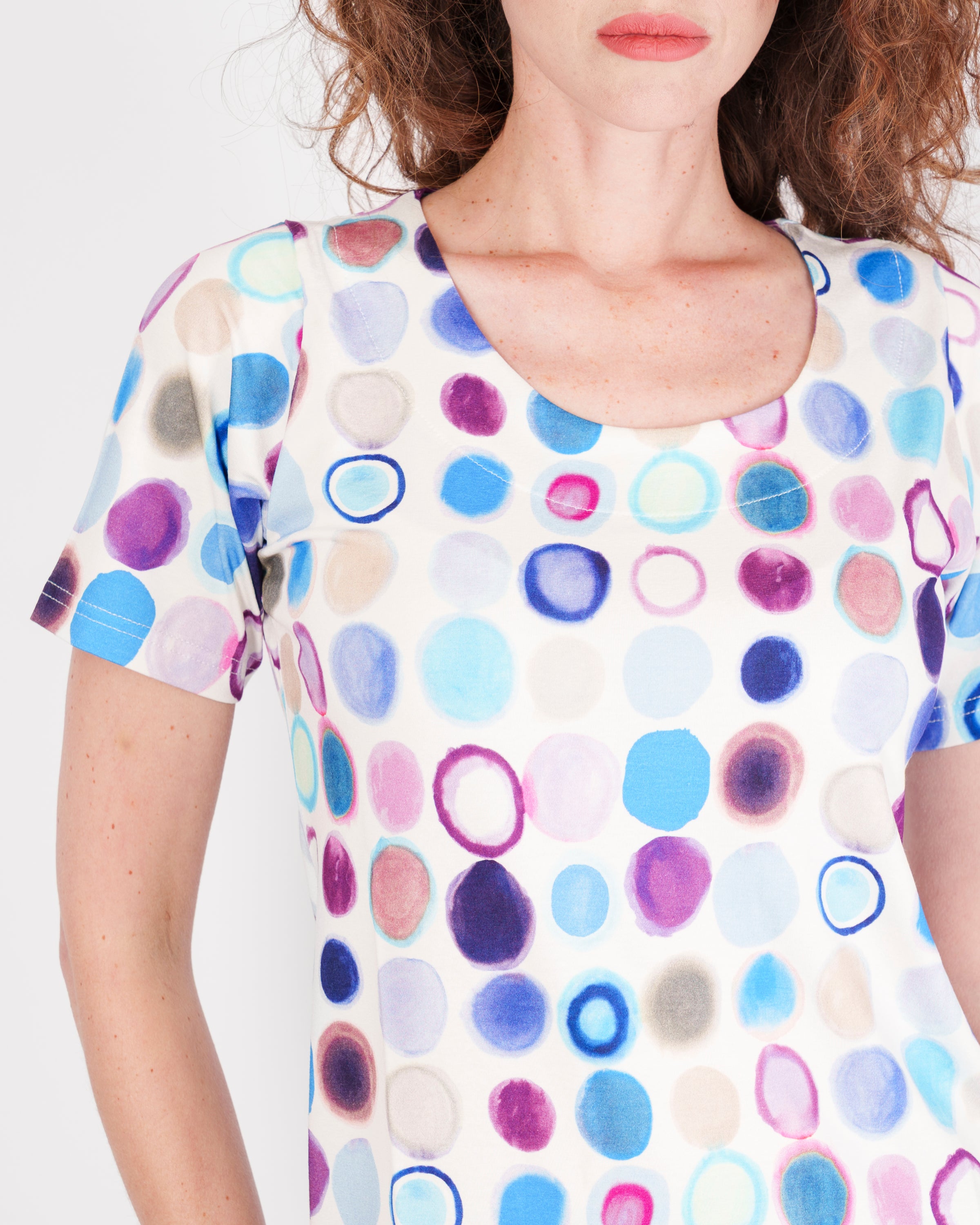 Maglia M/M scollo lunetta viscosa fantasia BOLLE