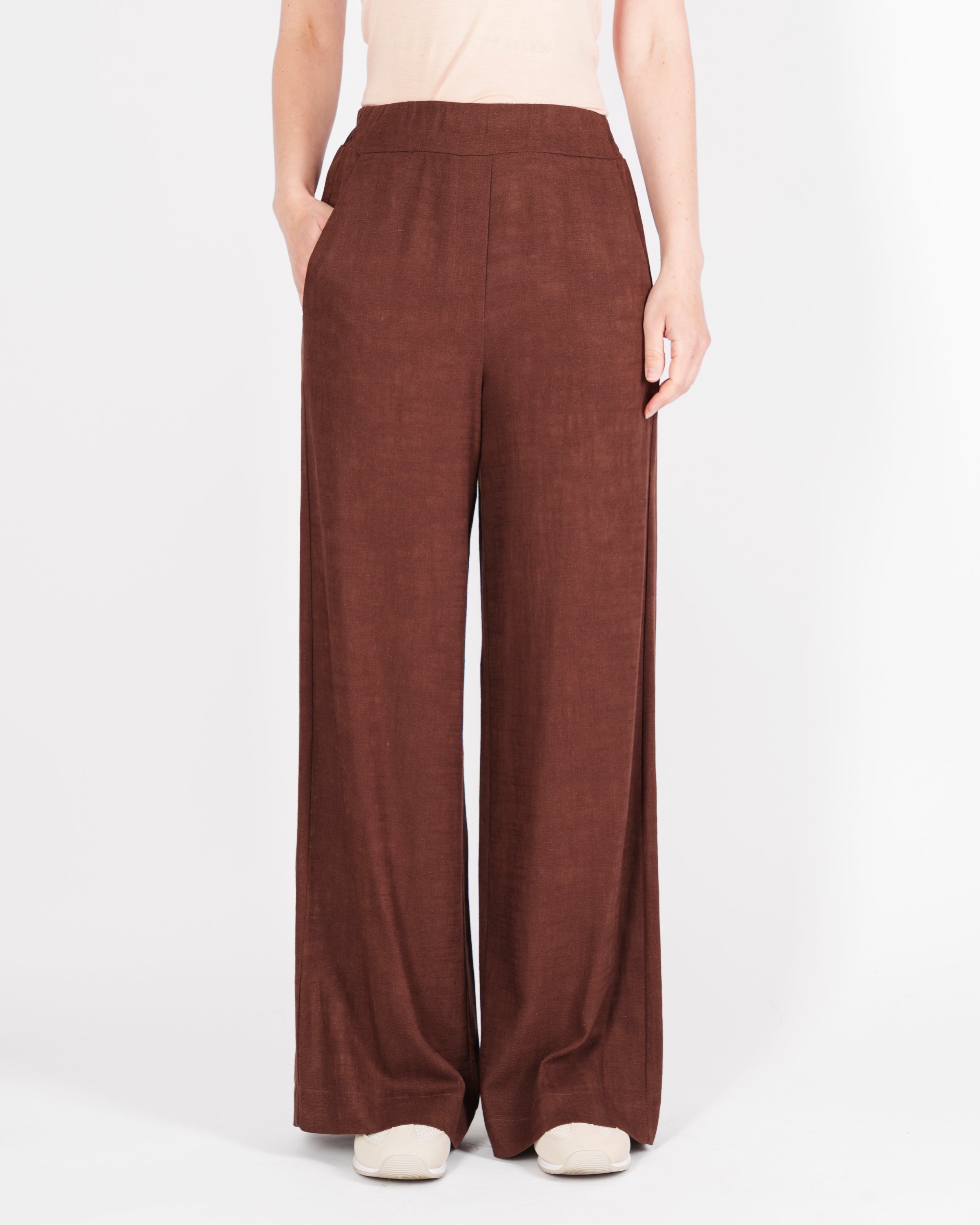 Pantalone Lino e Viscosa tasca a filo 1052/48