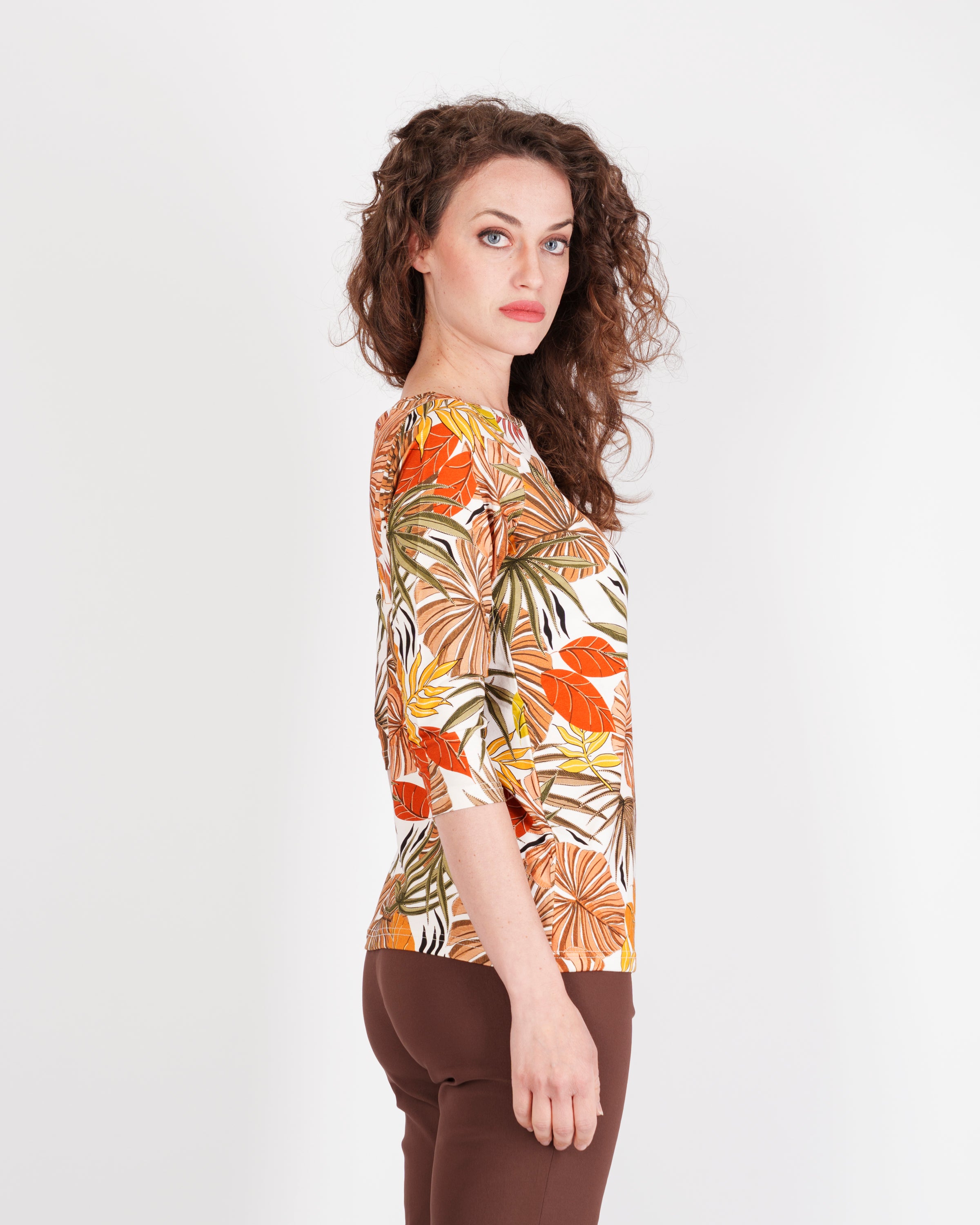 Maglia manica 3/4 scollo barchetta KENIA