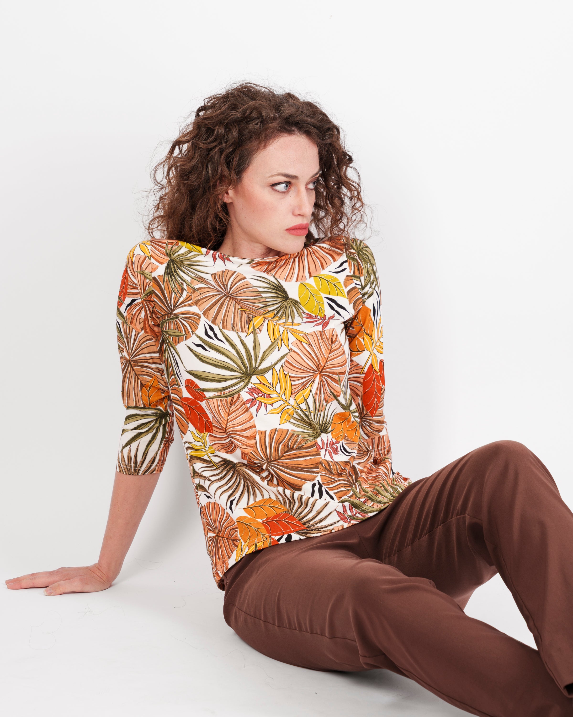 Maglia manica 3/4 scollo barchetta KENIA