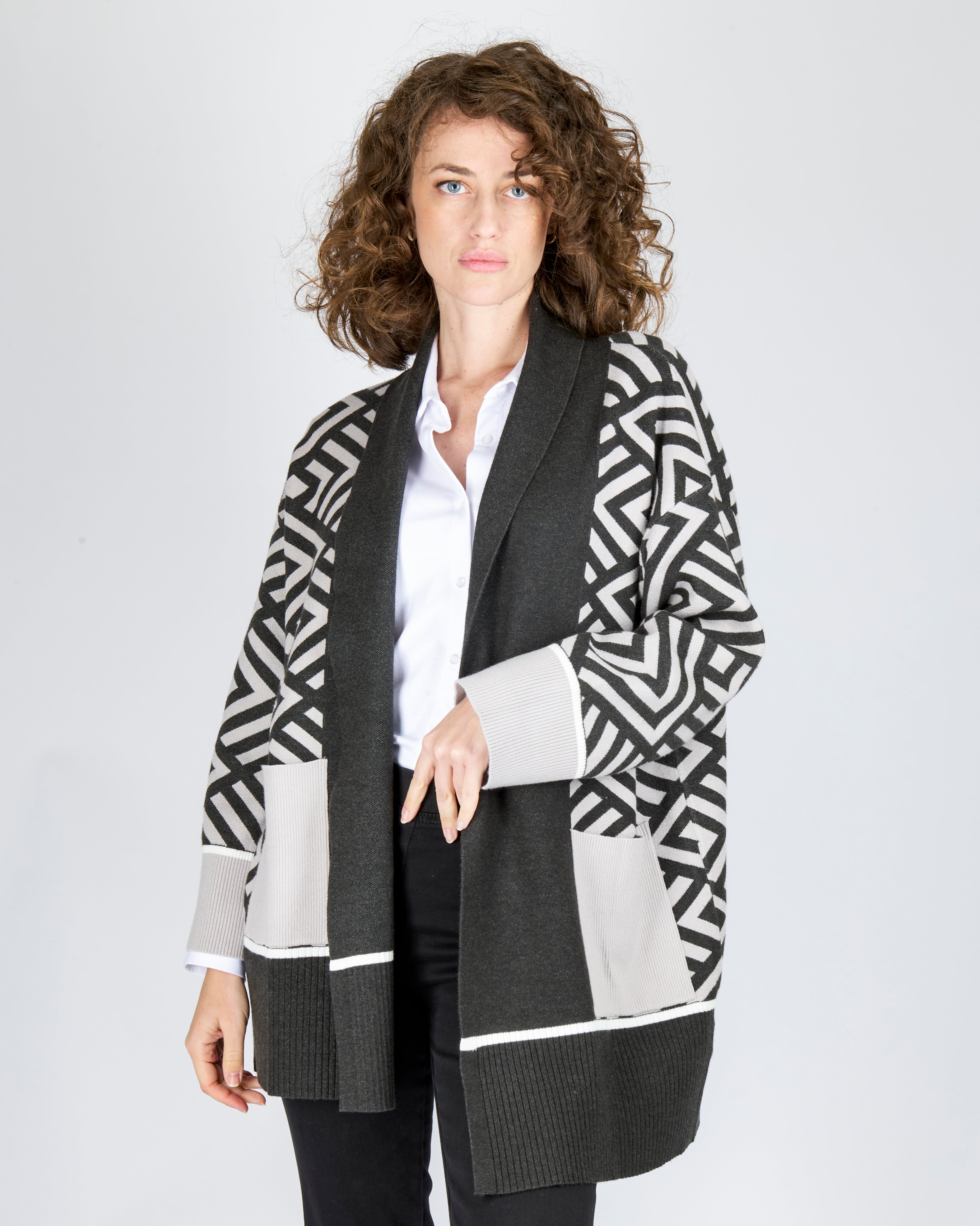 Cardigan con tasche WFE2095