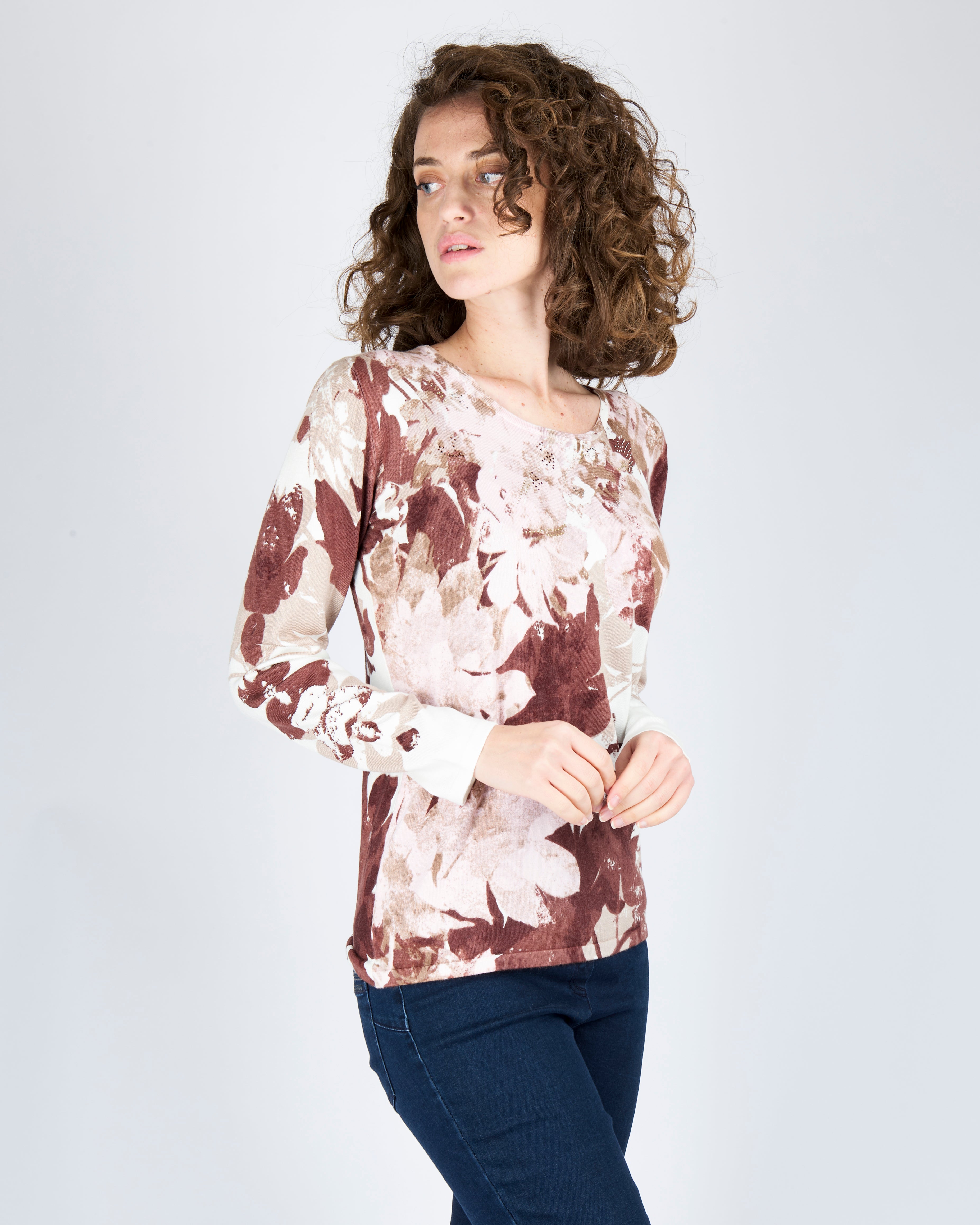 Maglia in viscosa fantasia 436023