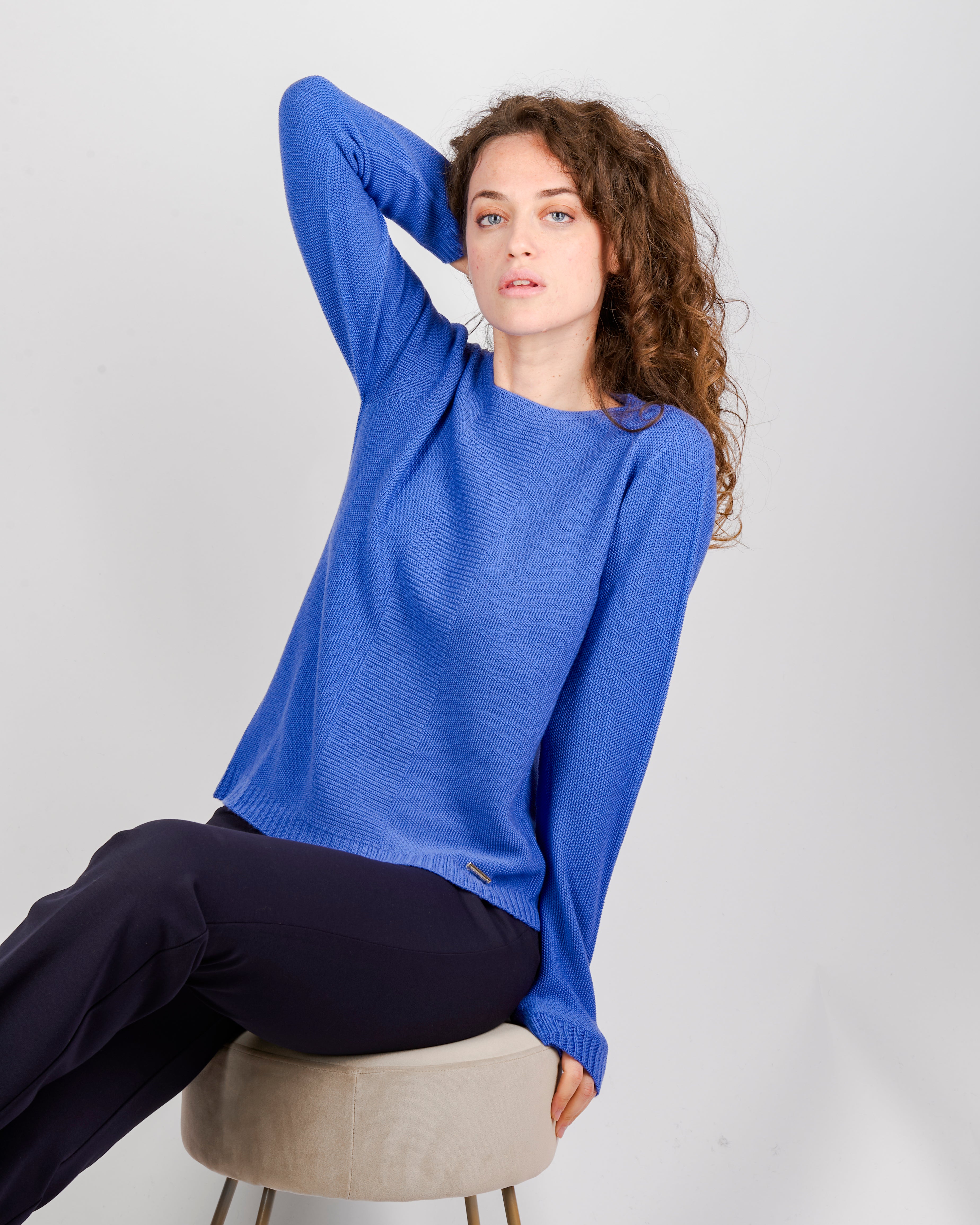 Girocollo grana di riso pura lana CL 1946