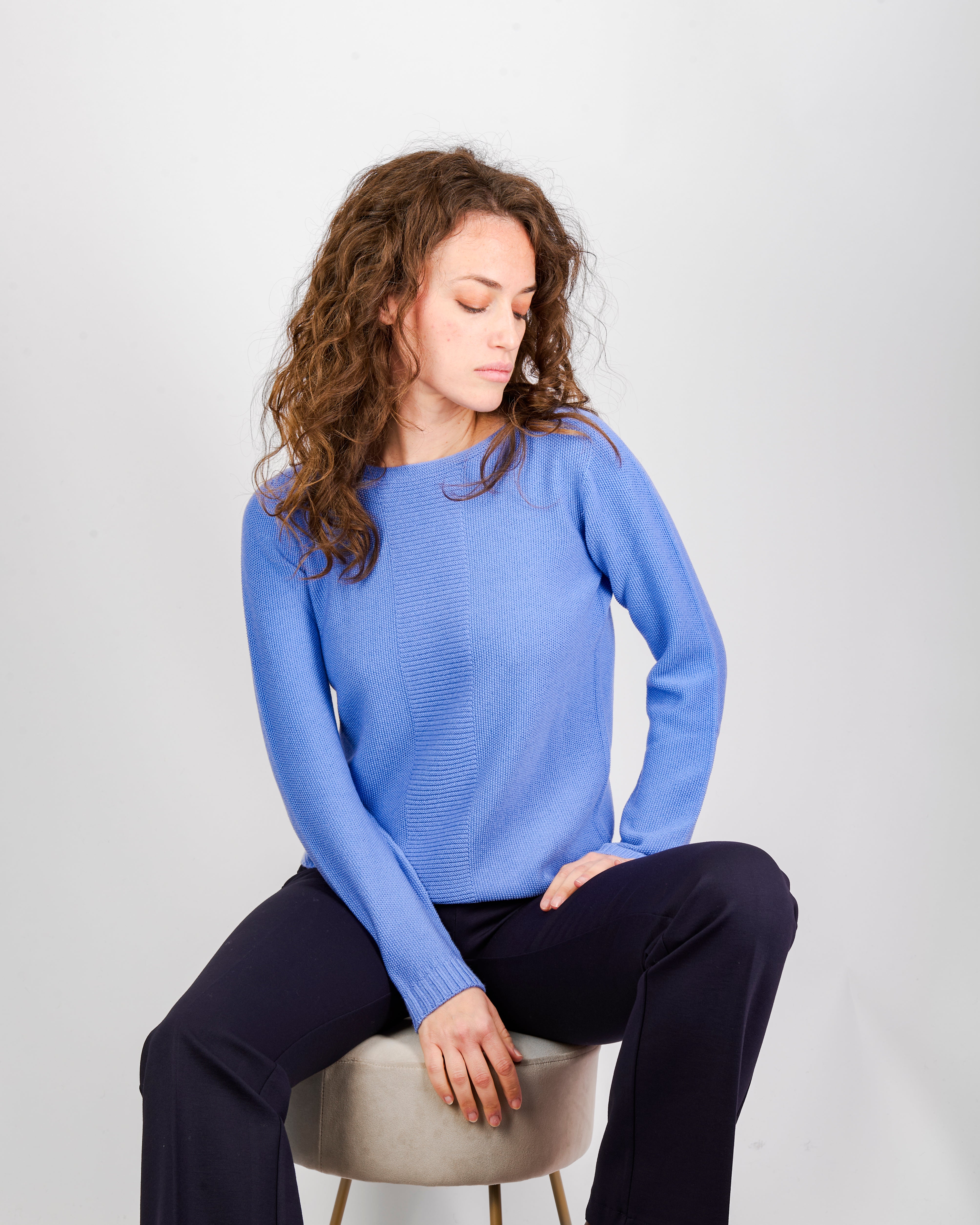 Girocollo grana di riso pura lana CL 1946