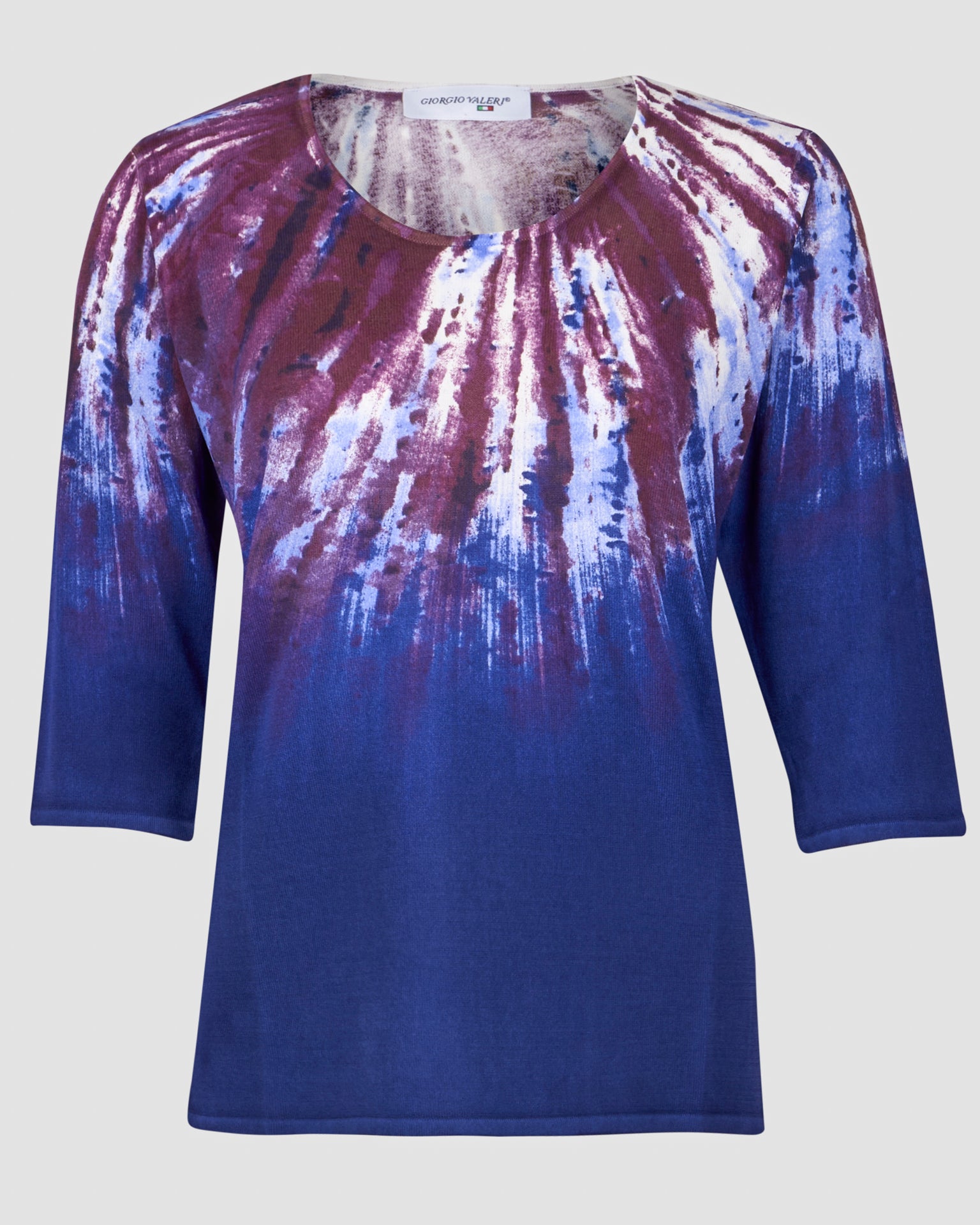 Maglia in viscosa fantasia sfumata 7905
