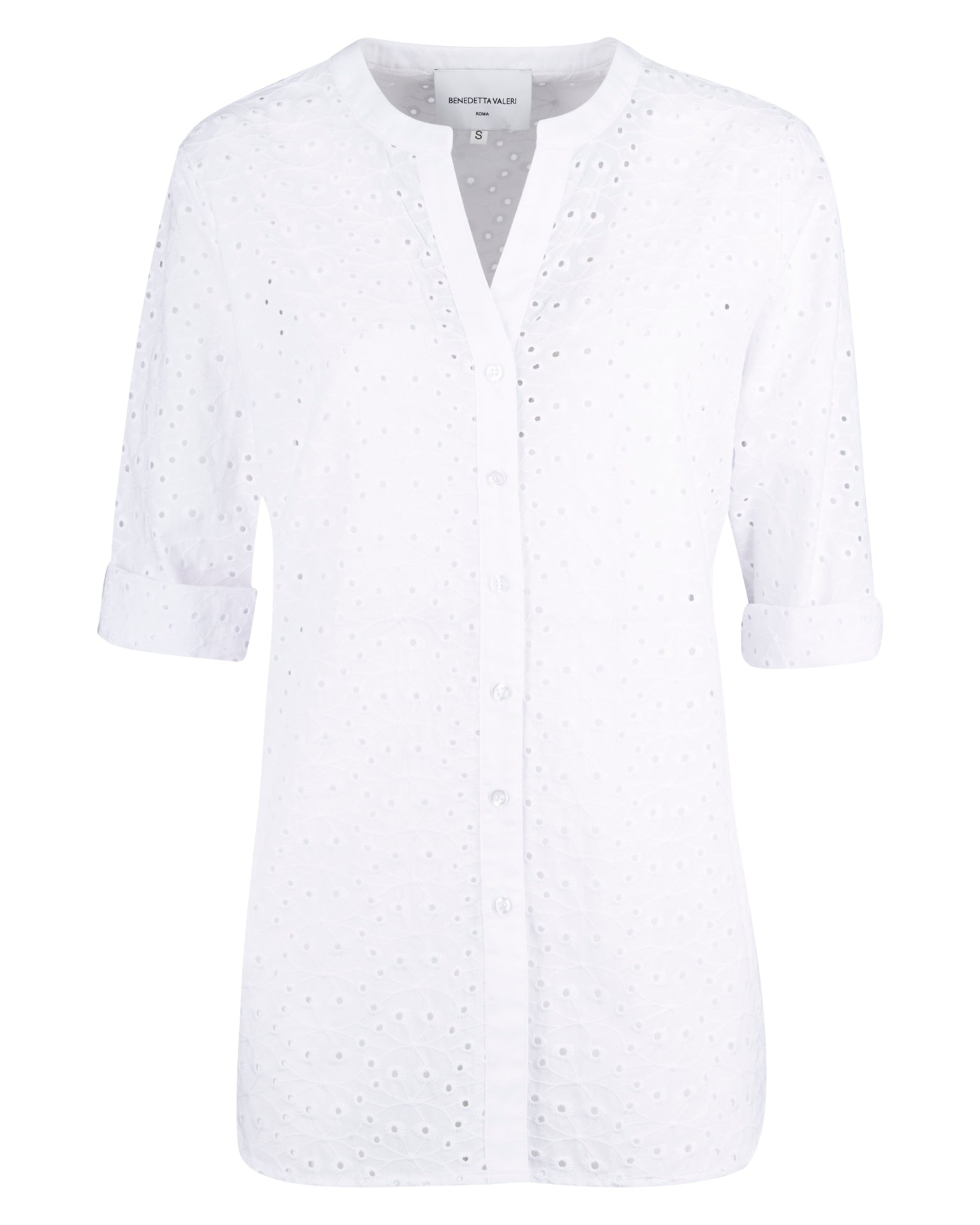 Camicia puro cotone sangallo 24-215/A