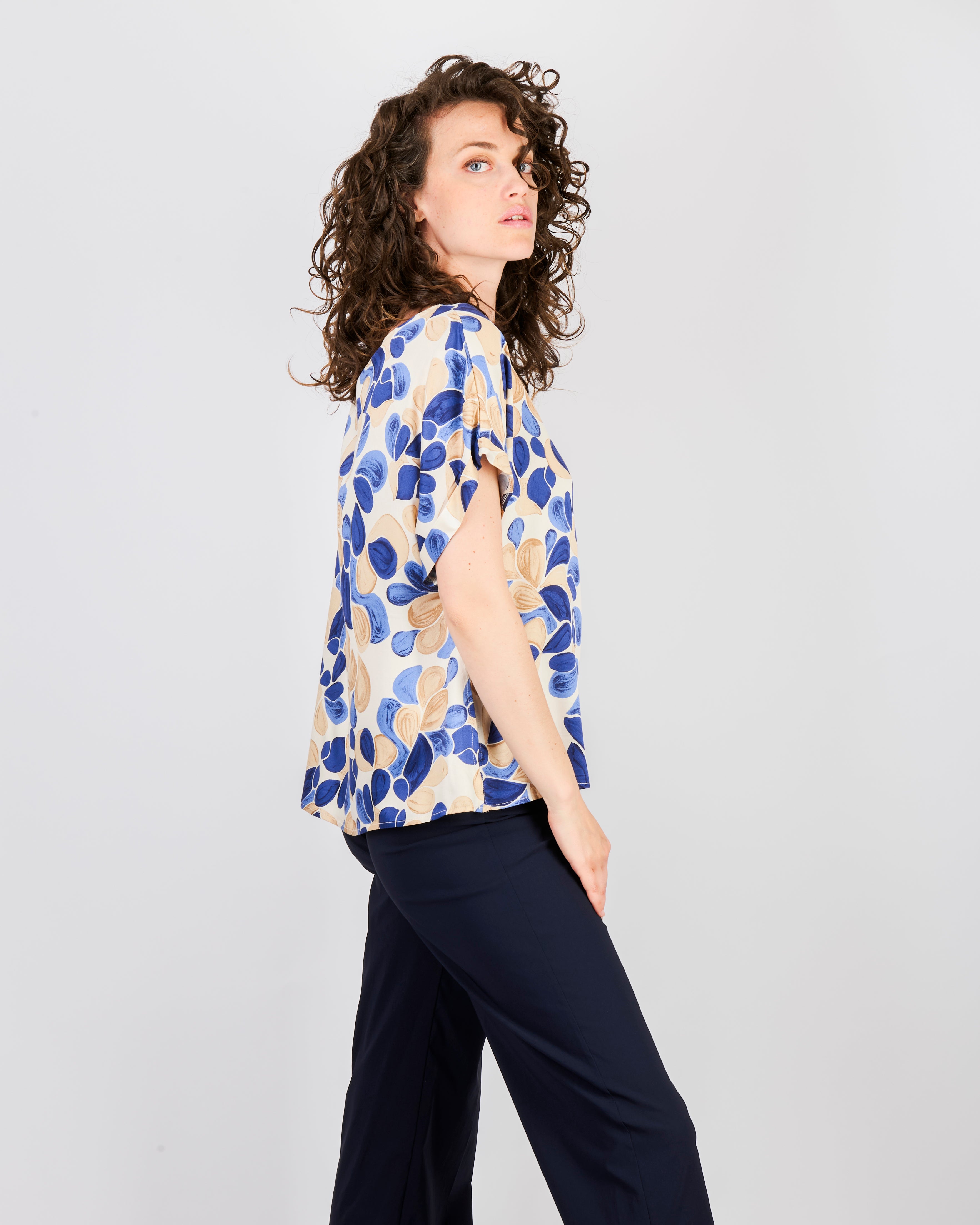 Blusa raso di viscosa MANUELA