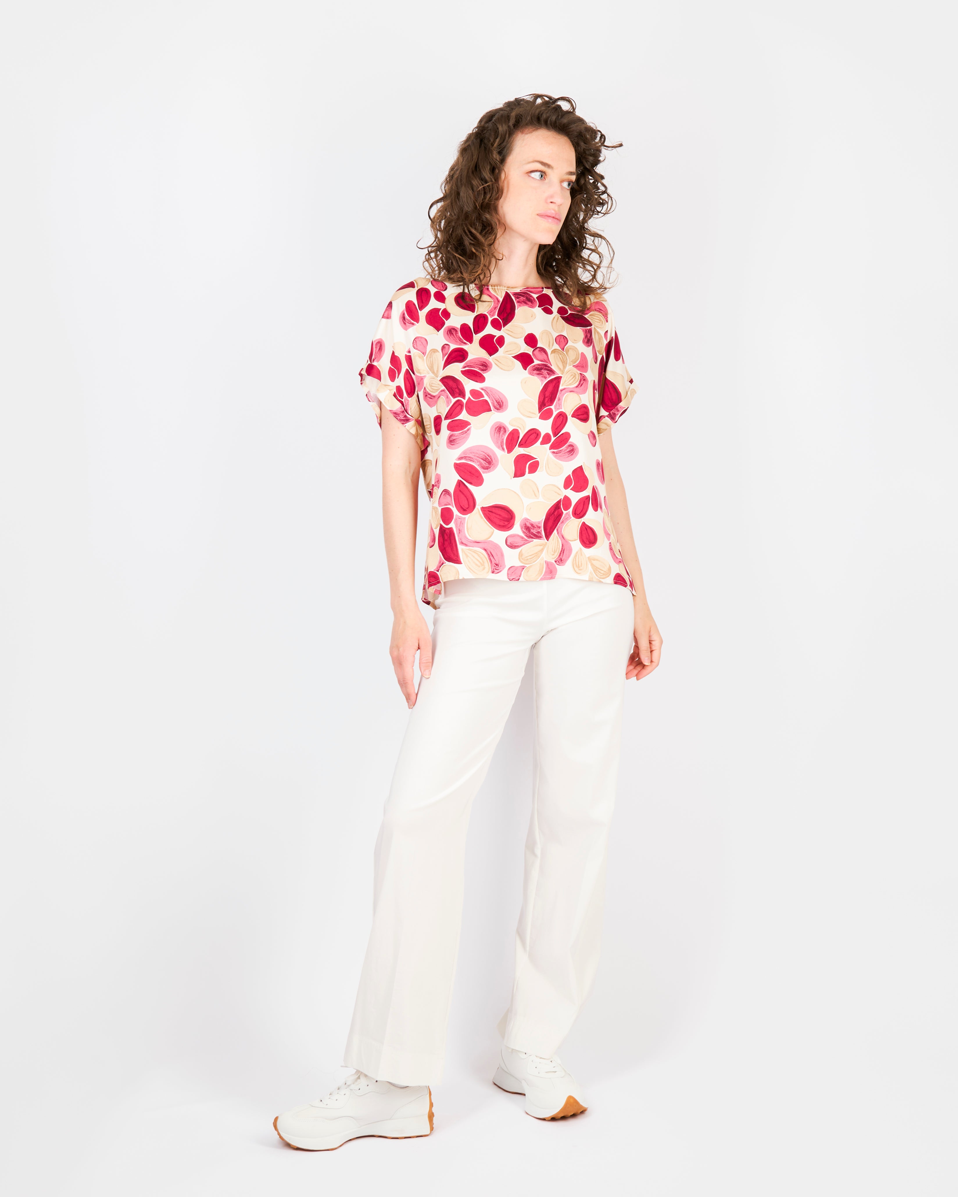 Blusa raso di viscosa LUCILLA