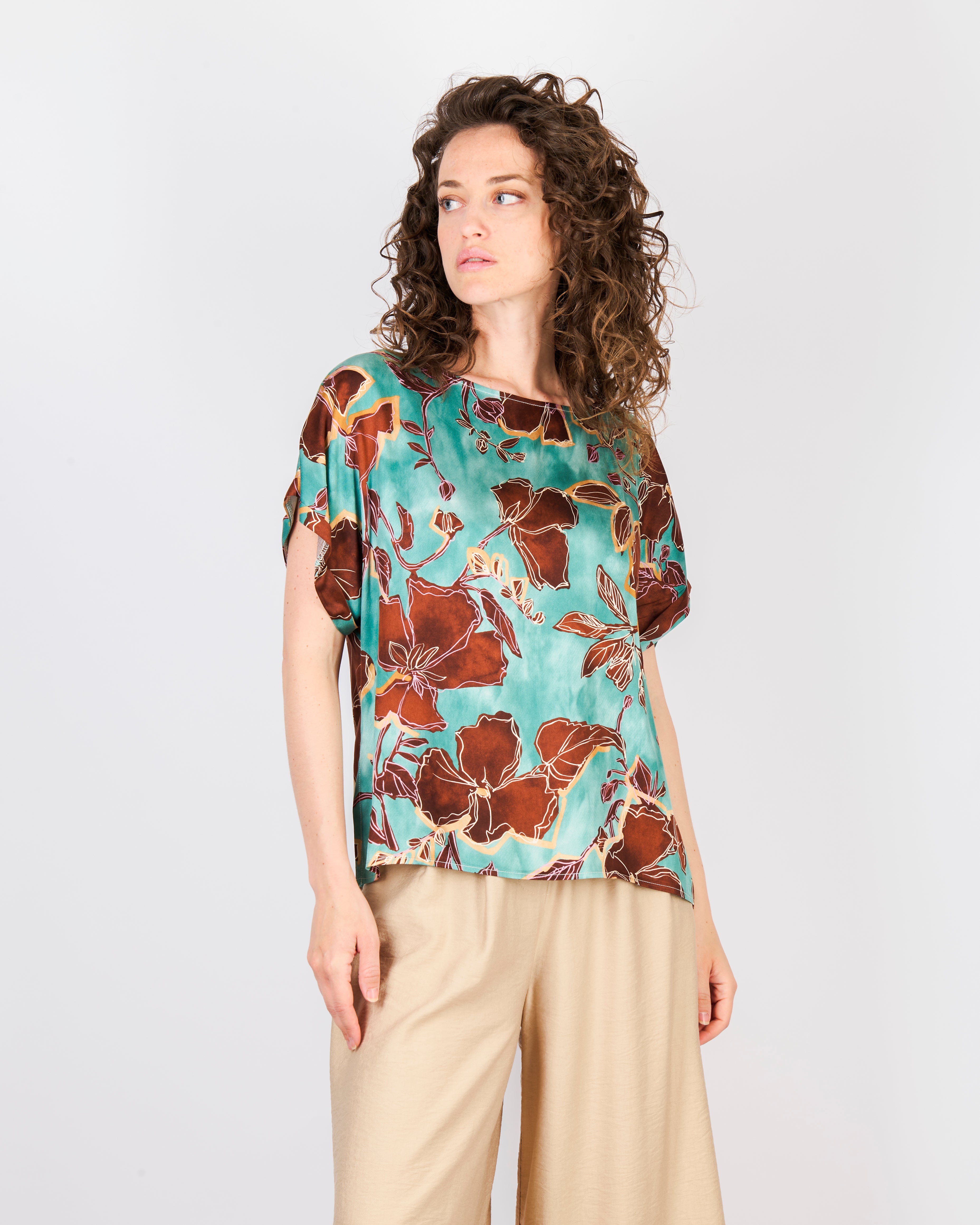 Blusa raso di viscosa GHILA