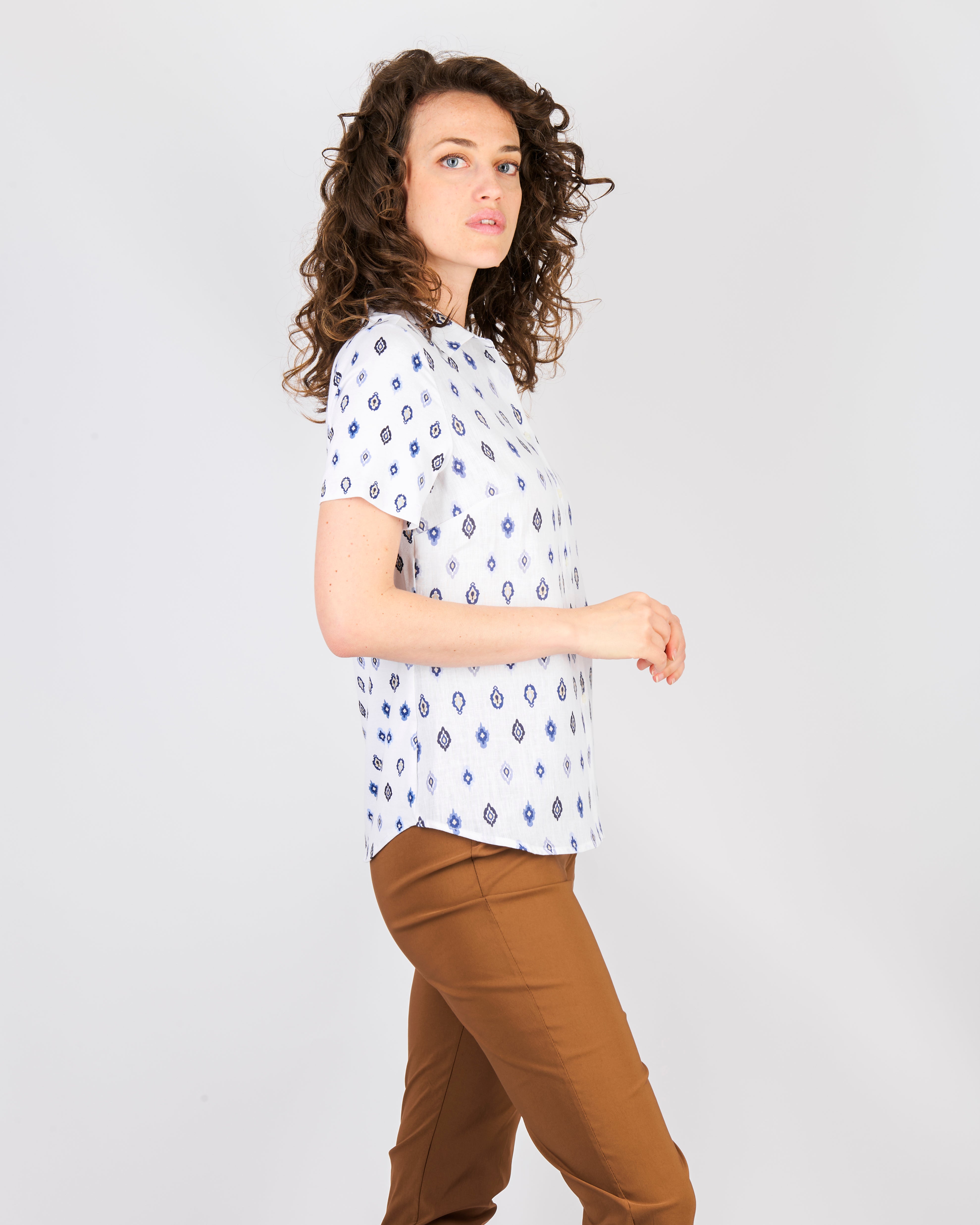 Camicia lino e viscosa 25-82M