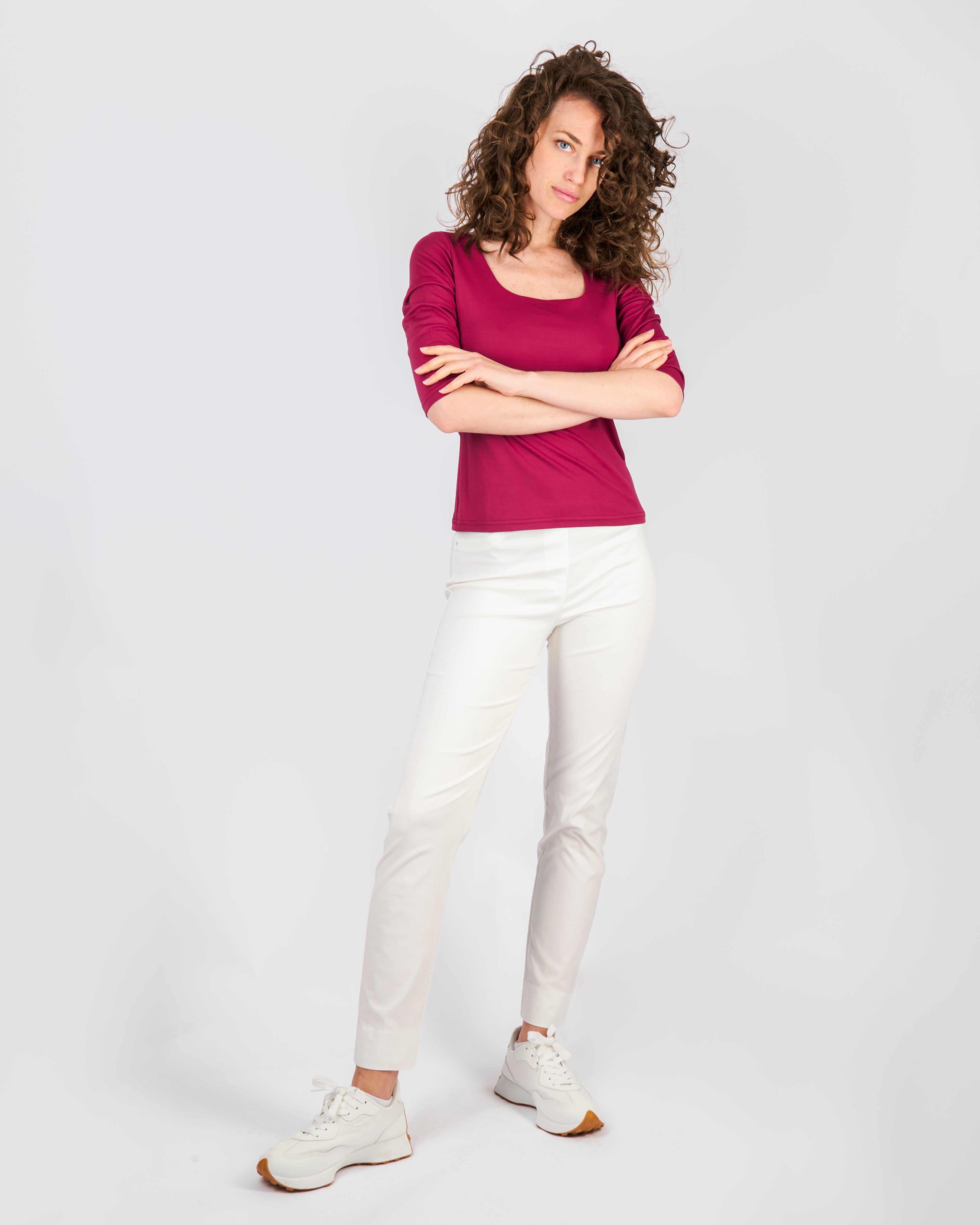 Maglia scollo quadro G413/3