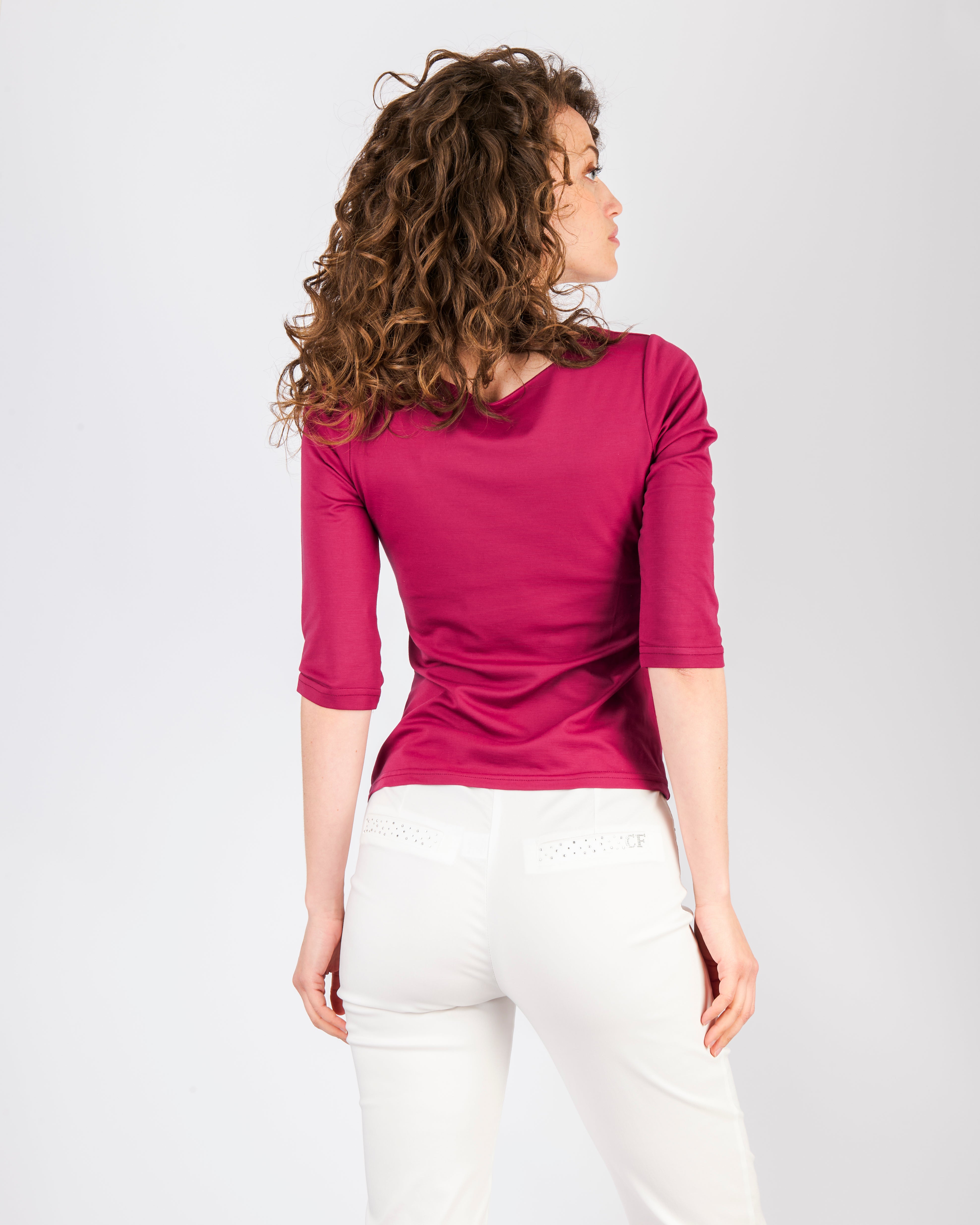 Maglia scollo quadro G413/3