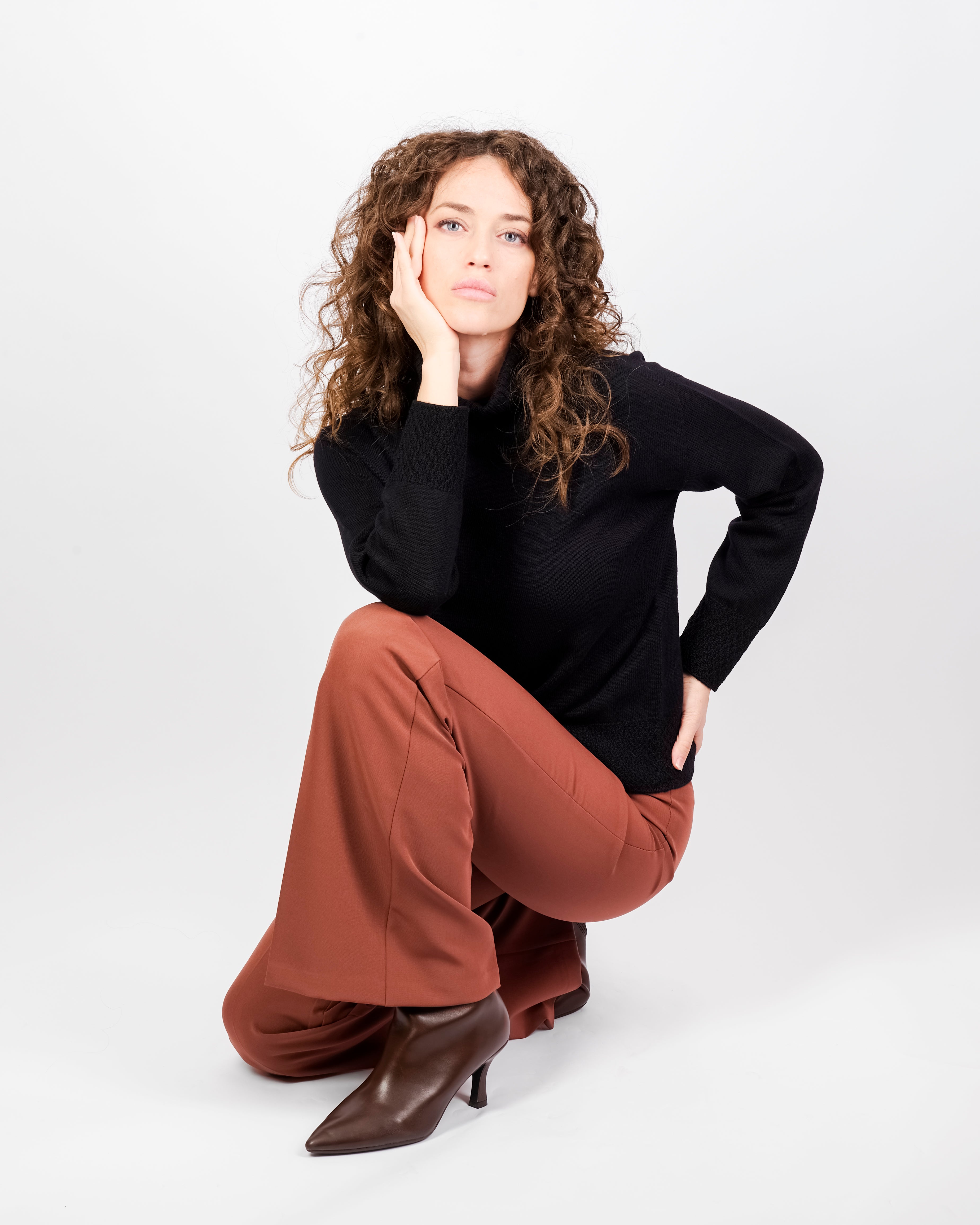 MAglia dolcevita motivo fondo links CA 266D