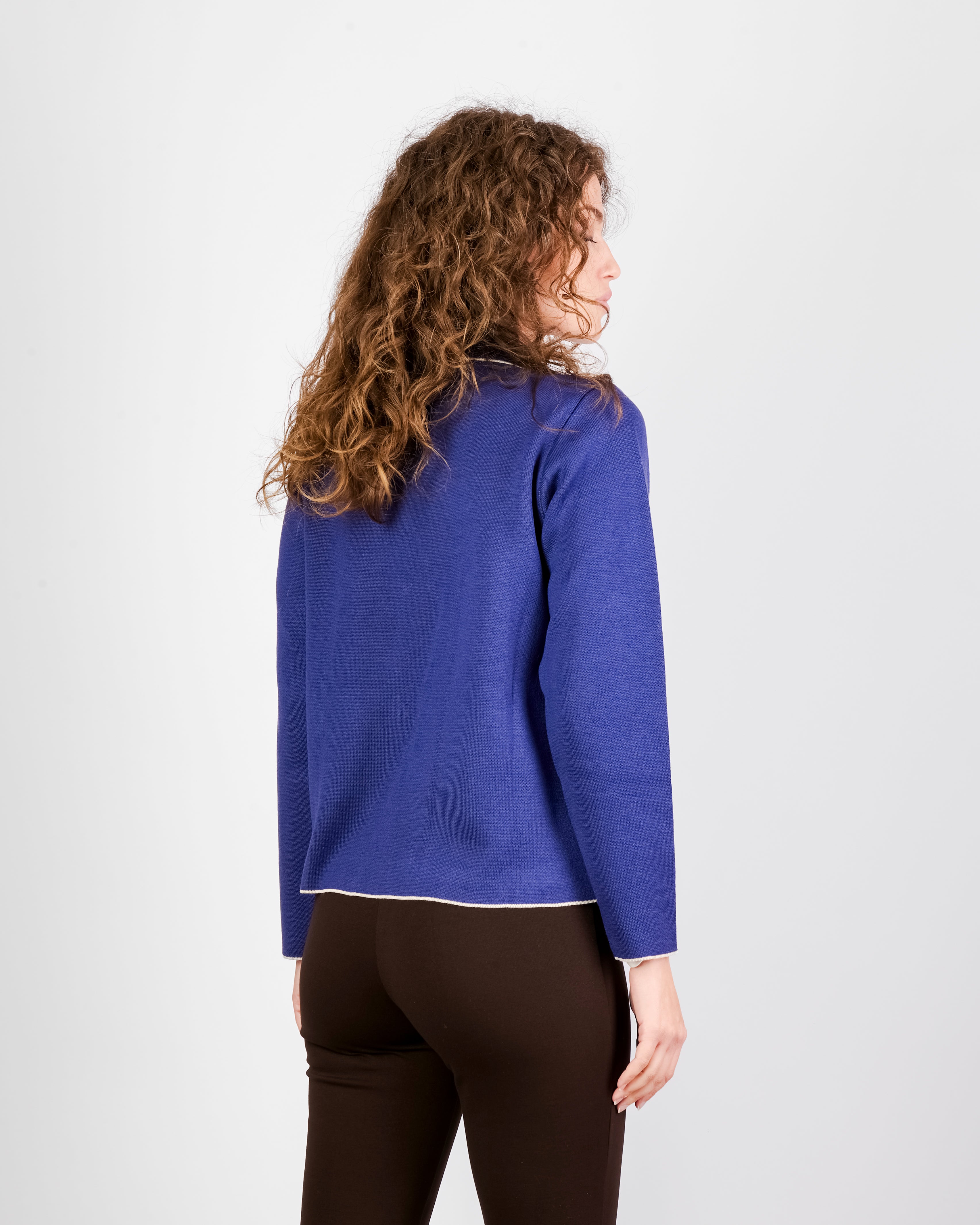 Giacca in maglia profili contrasto 1922