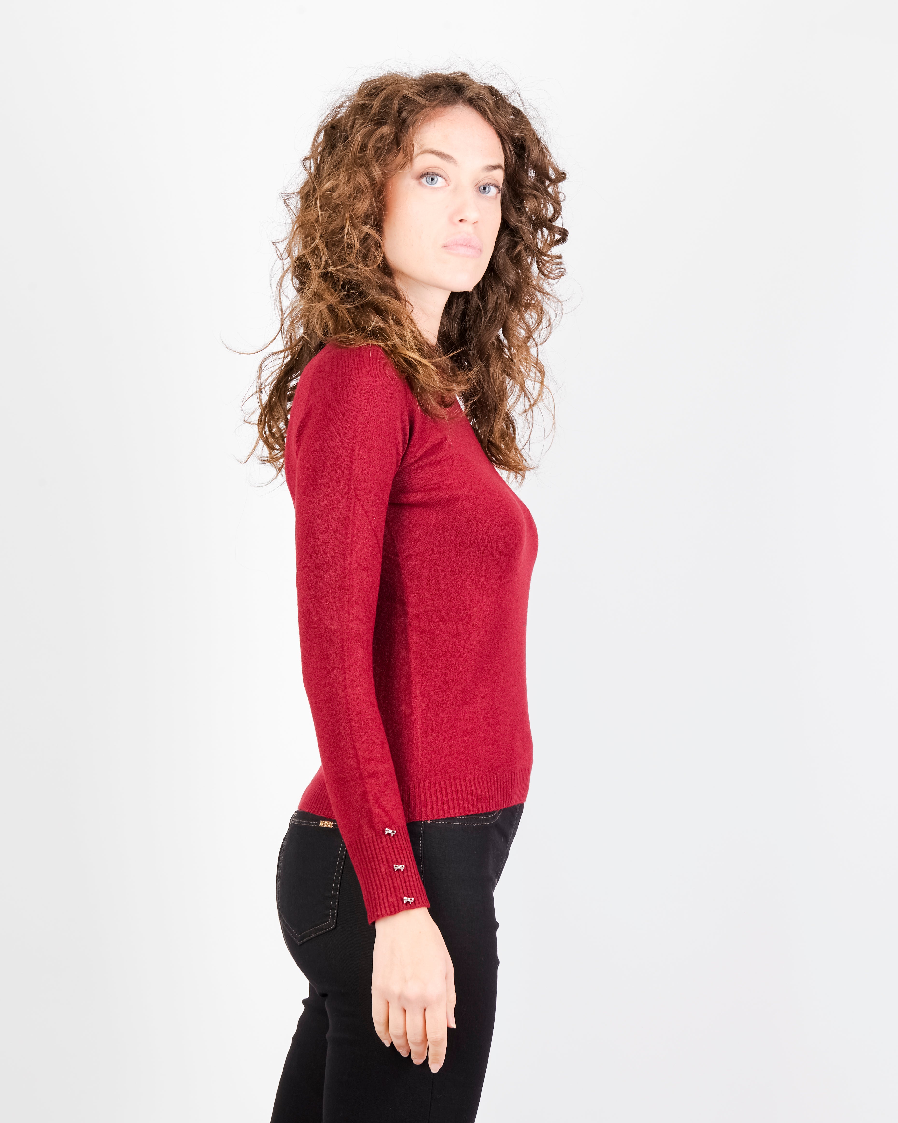 Maglia giro fiocchi gioiello polsini PA4122