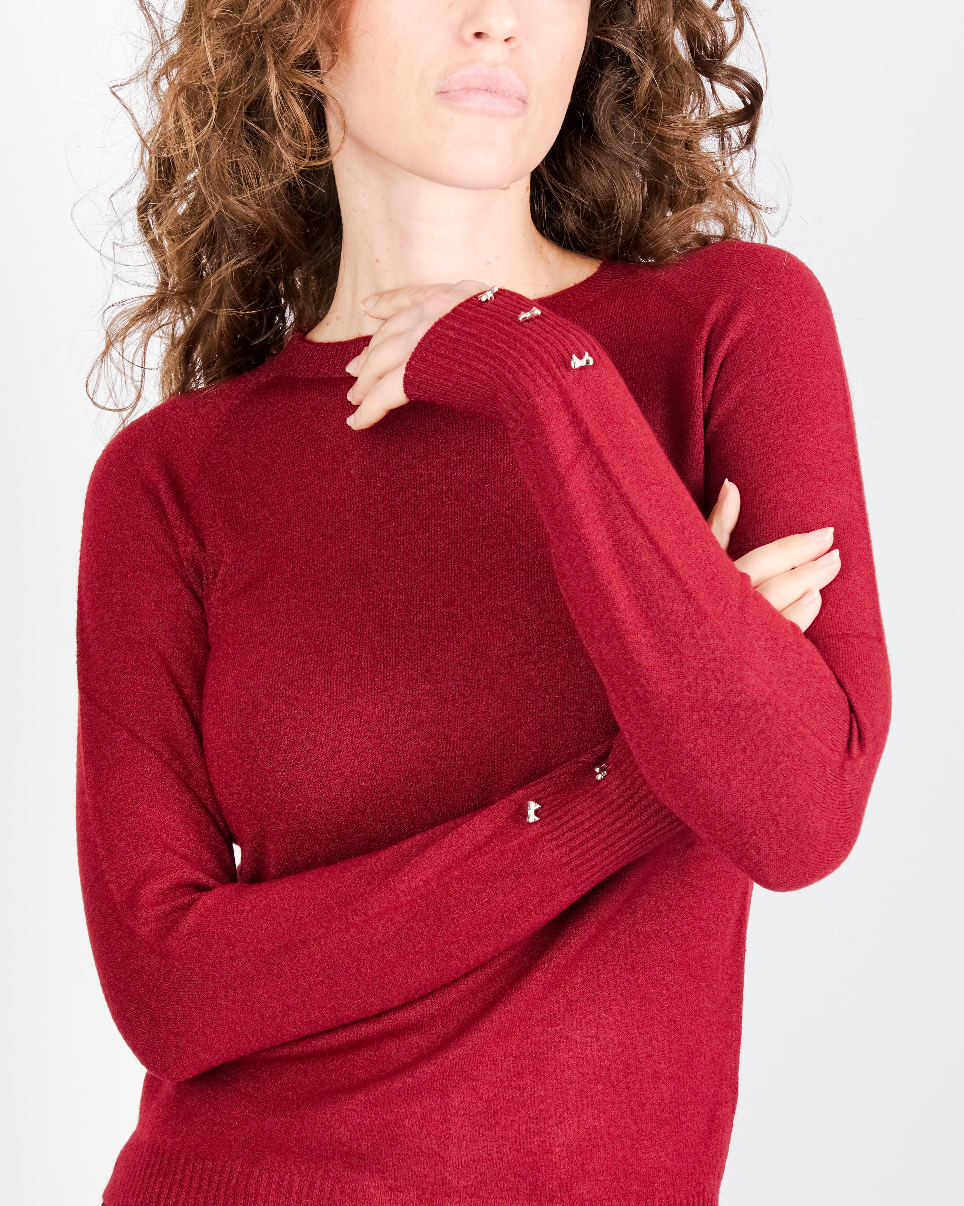 Maglia giro fiocchi gioiello polsini PA4122