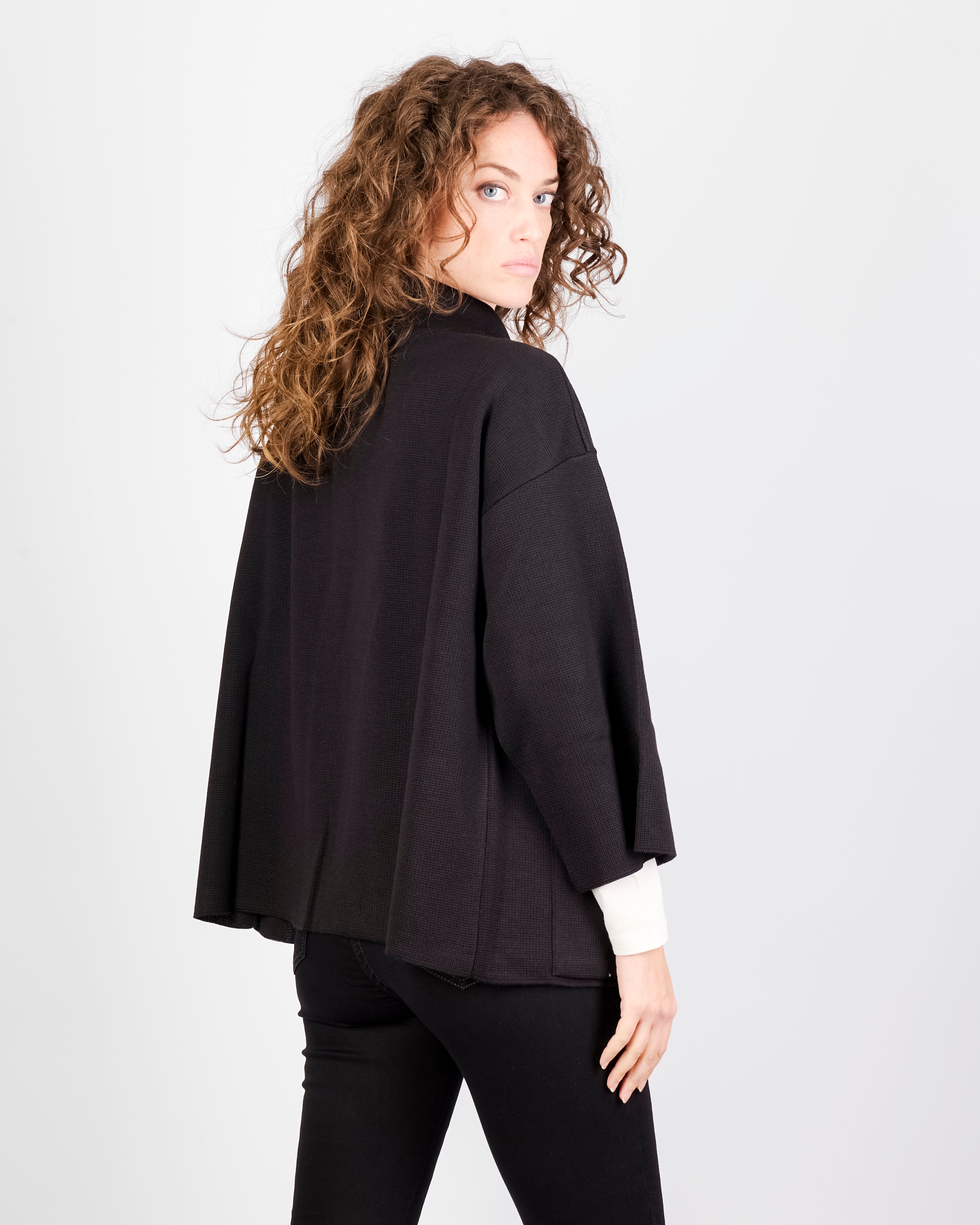 Cappottino punto maglia collo e tasche CAP1371