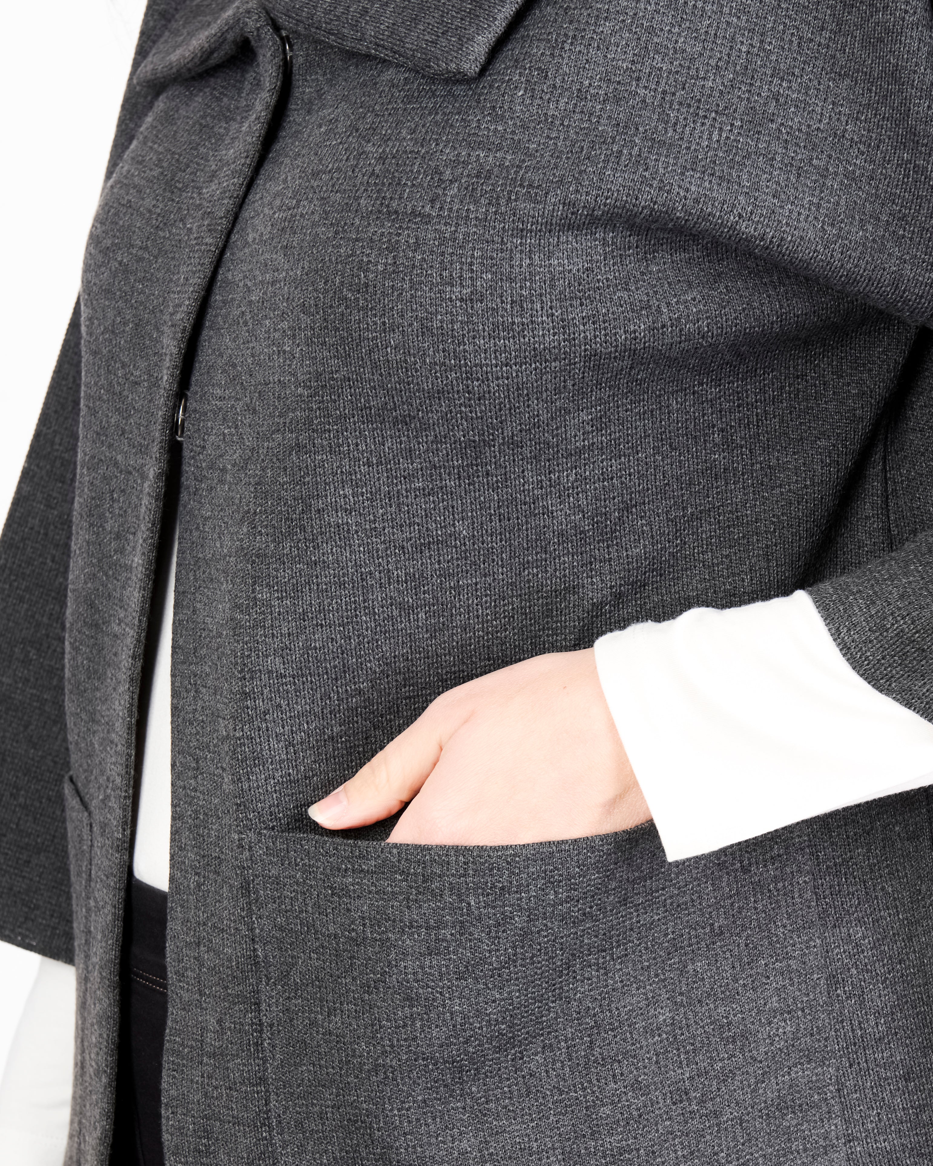 Cappottino punto maglia collo e tasche CAP1371