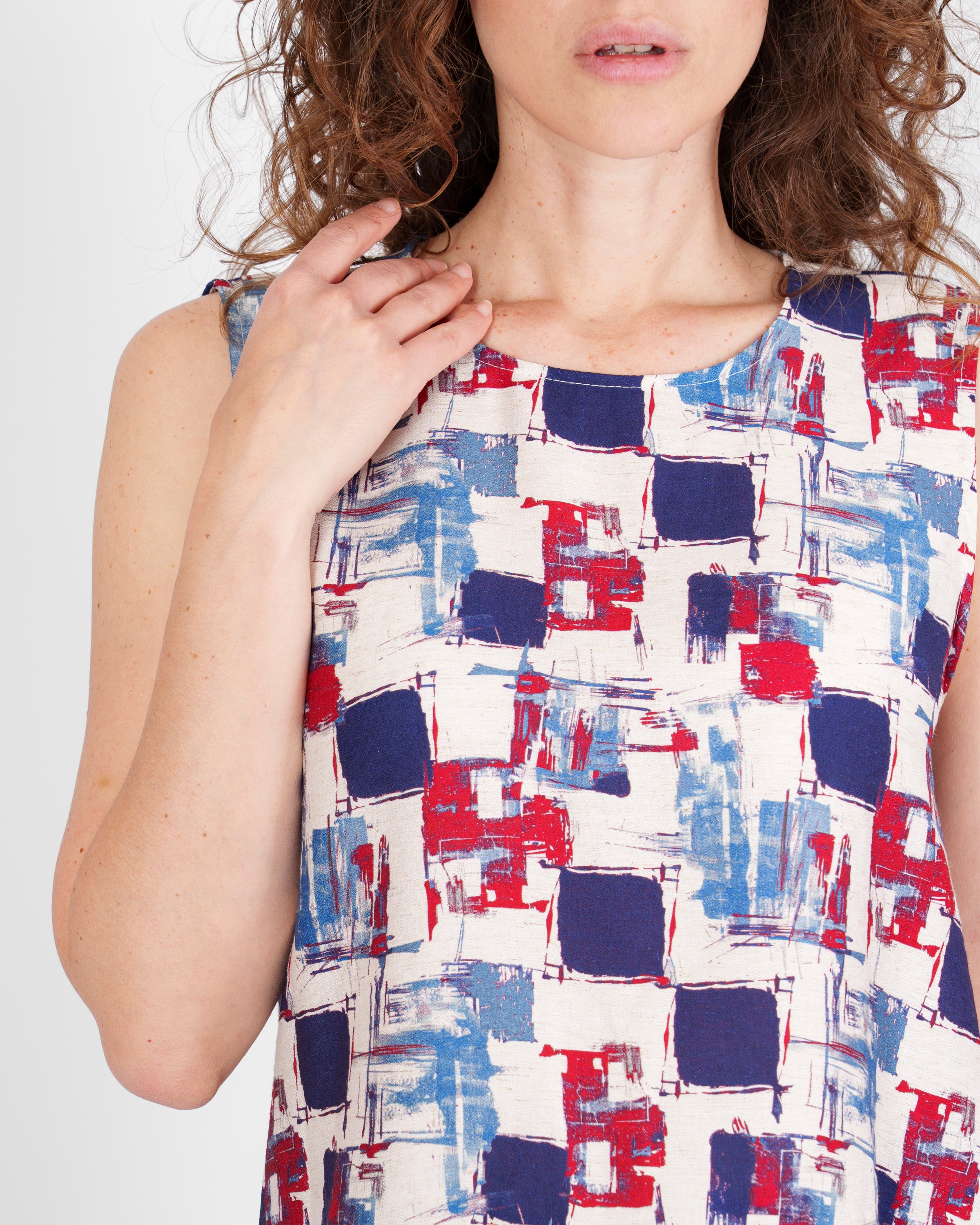 Blusa smanicata Viscosa e Lino 1406/30