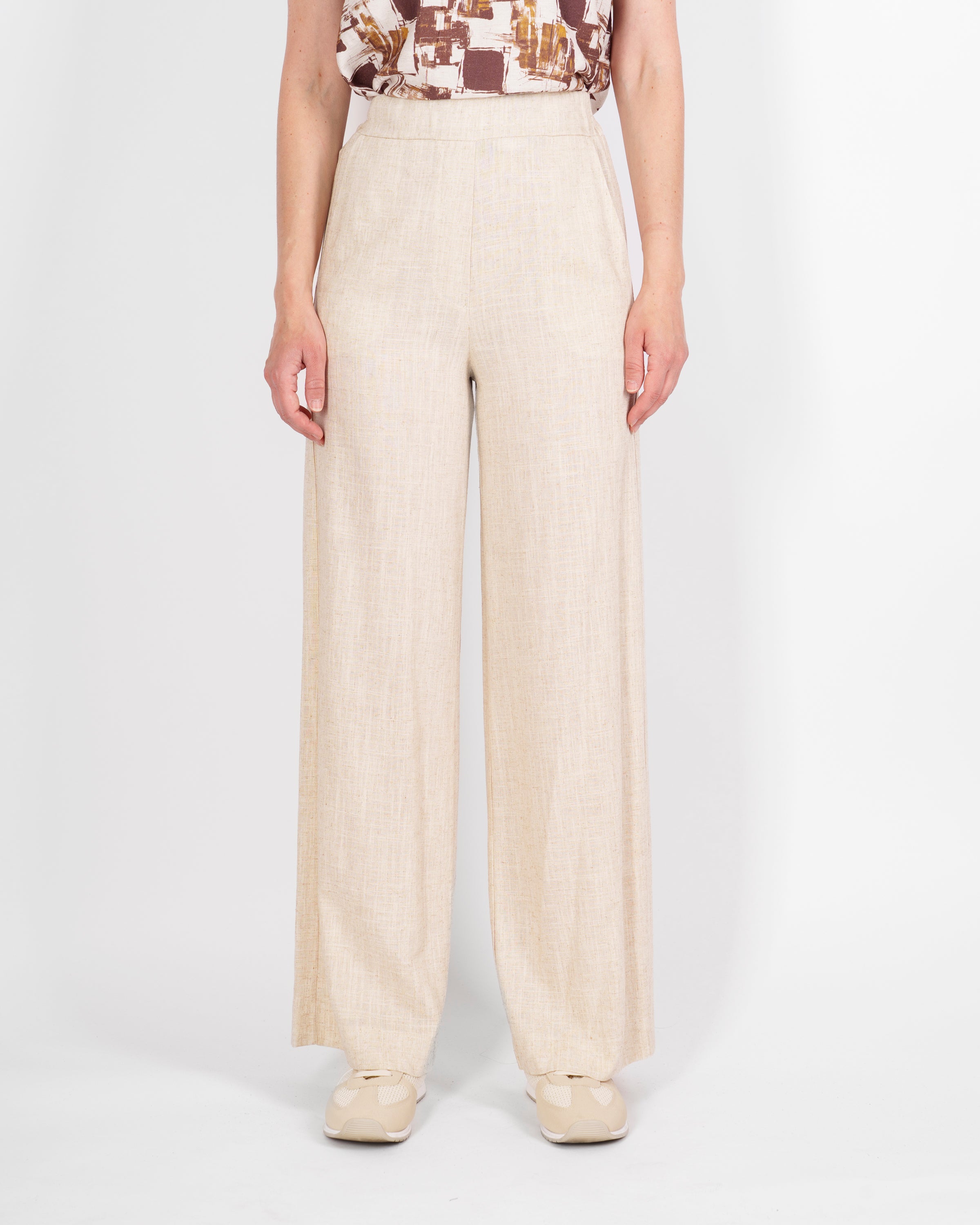 Pantalone Lino e Viscosa tasca a filo 1052/48