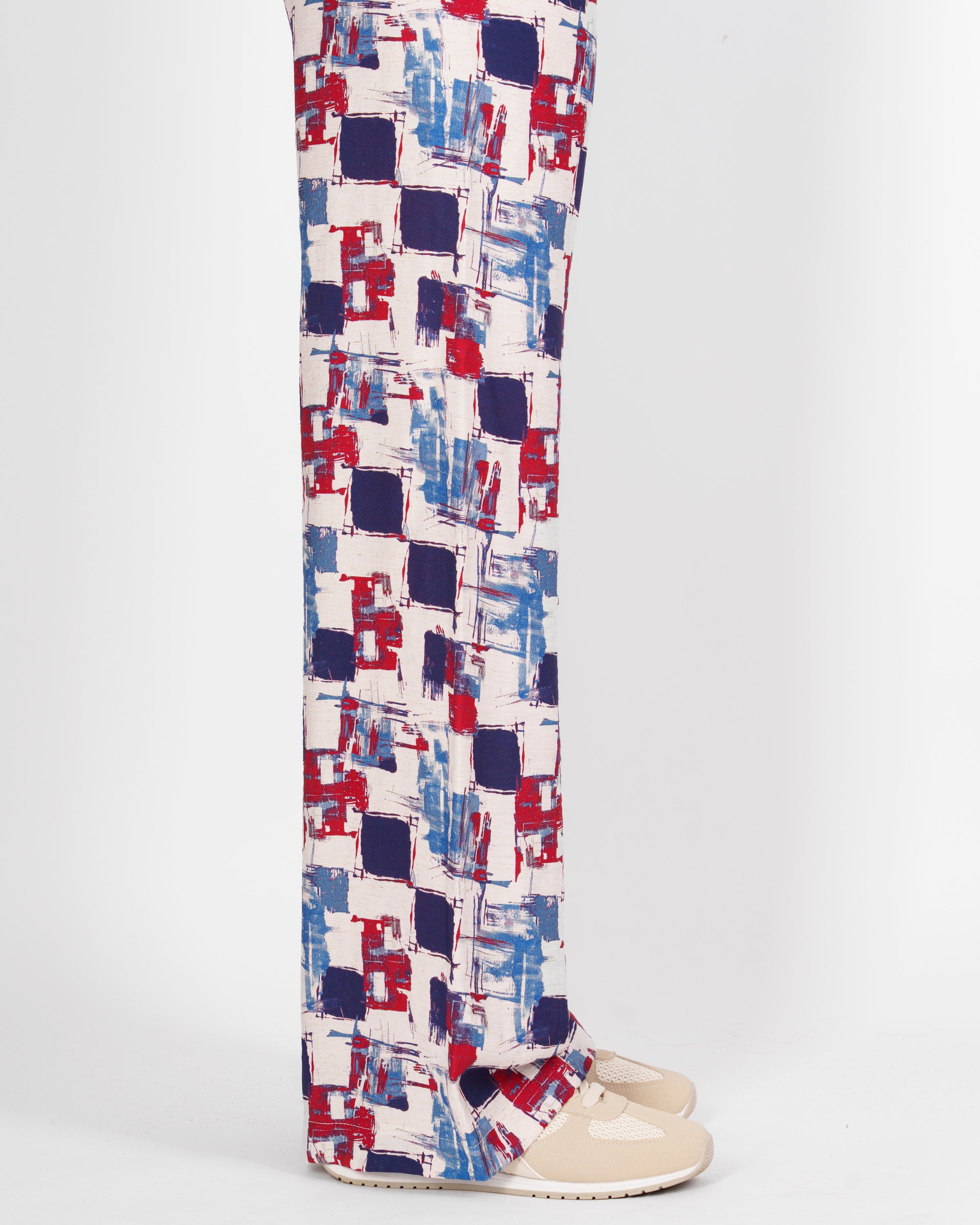 Pantalone elastico vita Viscosa e Lino VISCOLINO