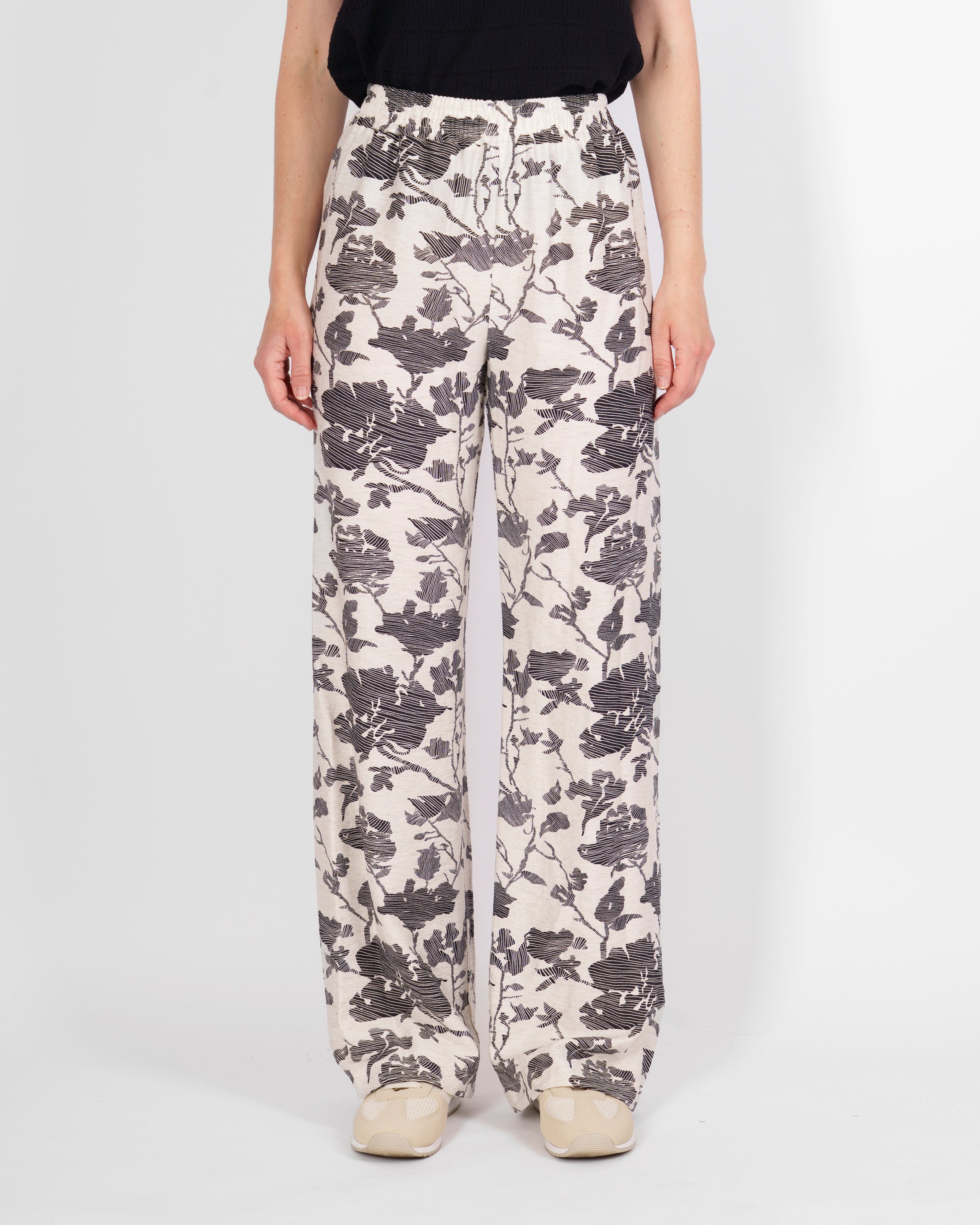 Pantalone elastico vita Viscosa e Lino VISCOLINO