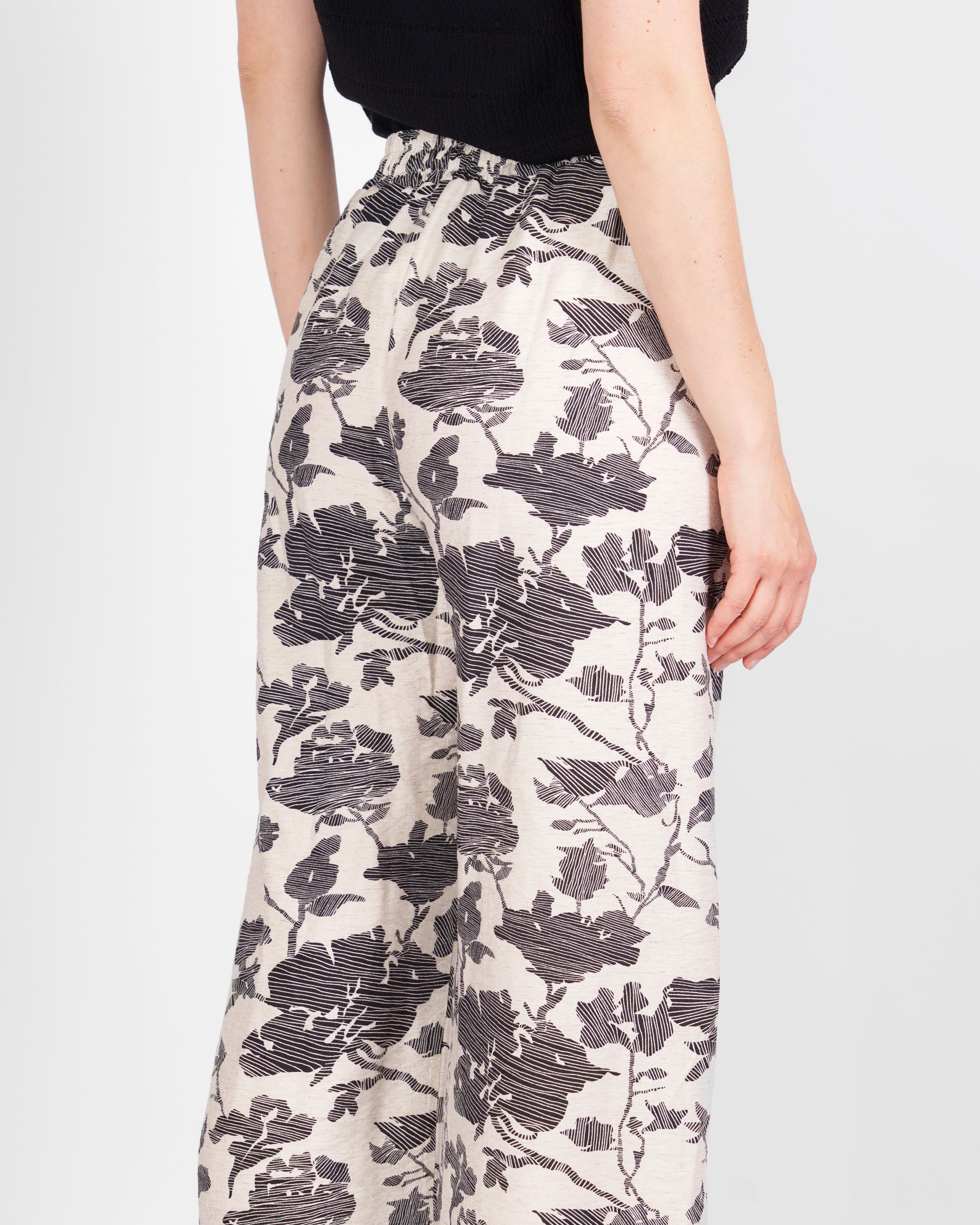 Pantalone elastico vita Viscosa e Lino VISCOLINO