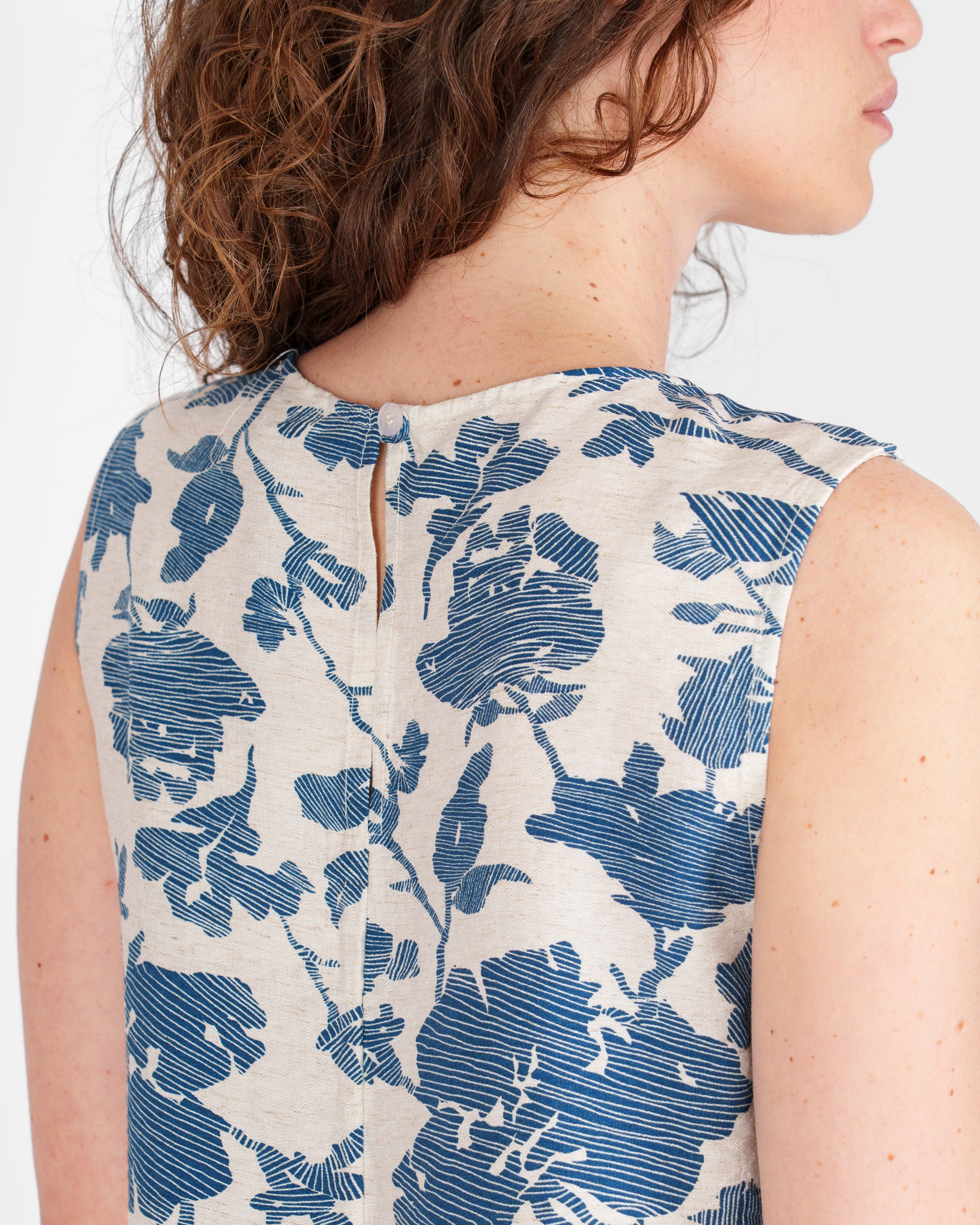 Blusa smanicata Viscosa e Lino 1406/30