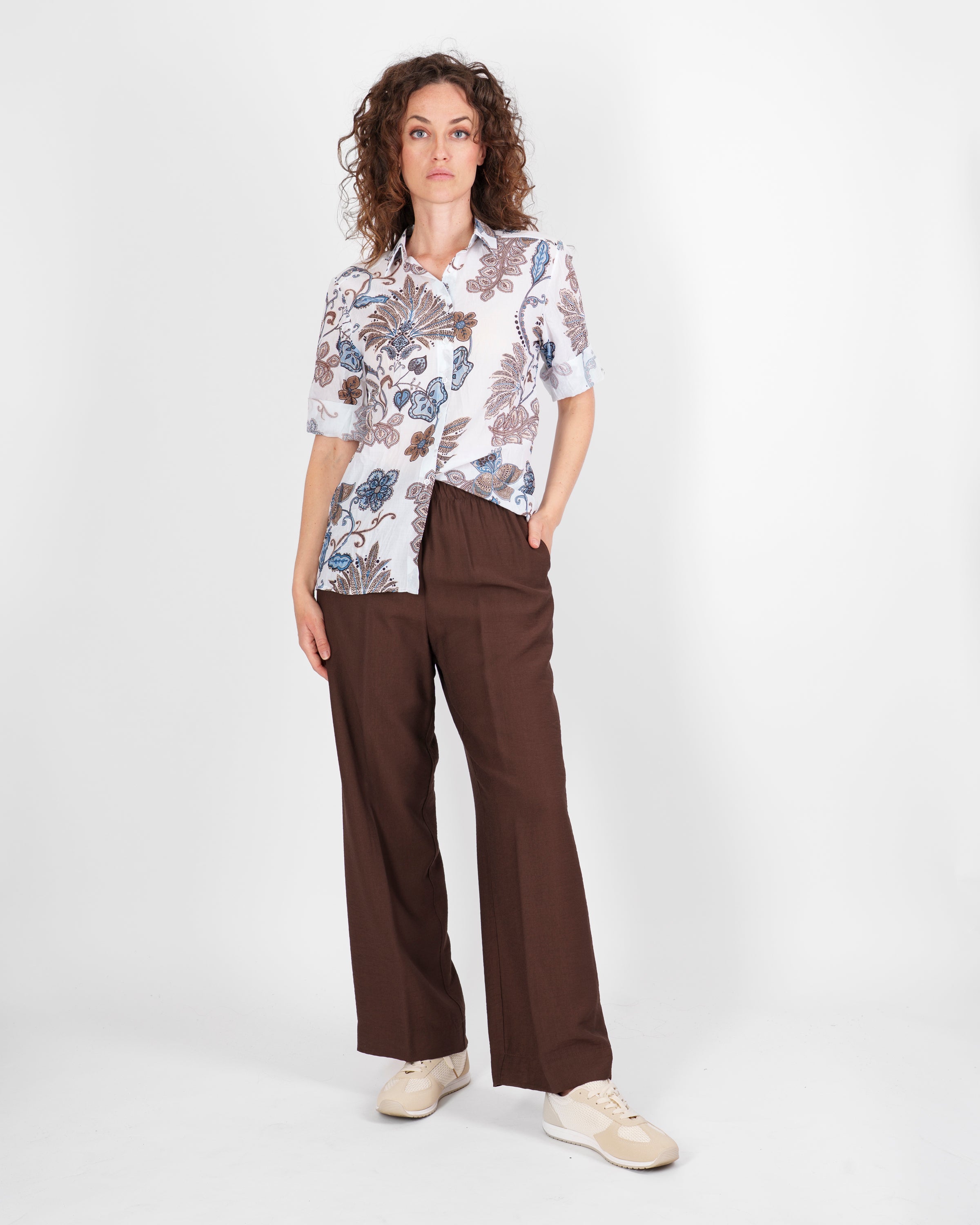 Pantalone leggero in viscosa con elastico DS 5859