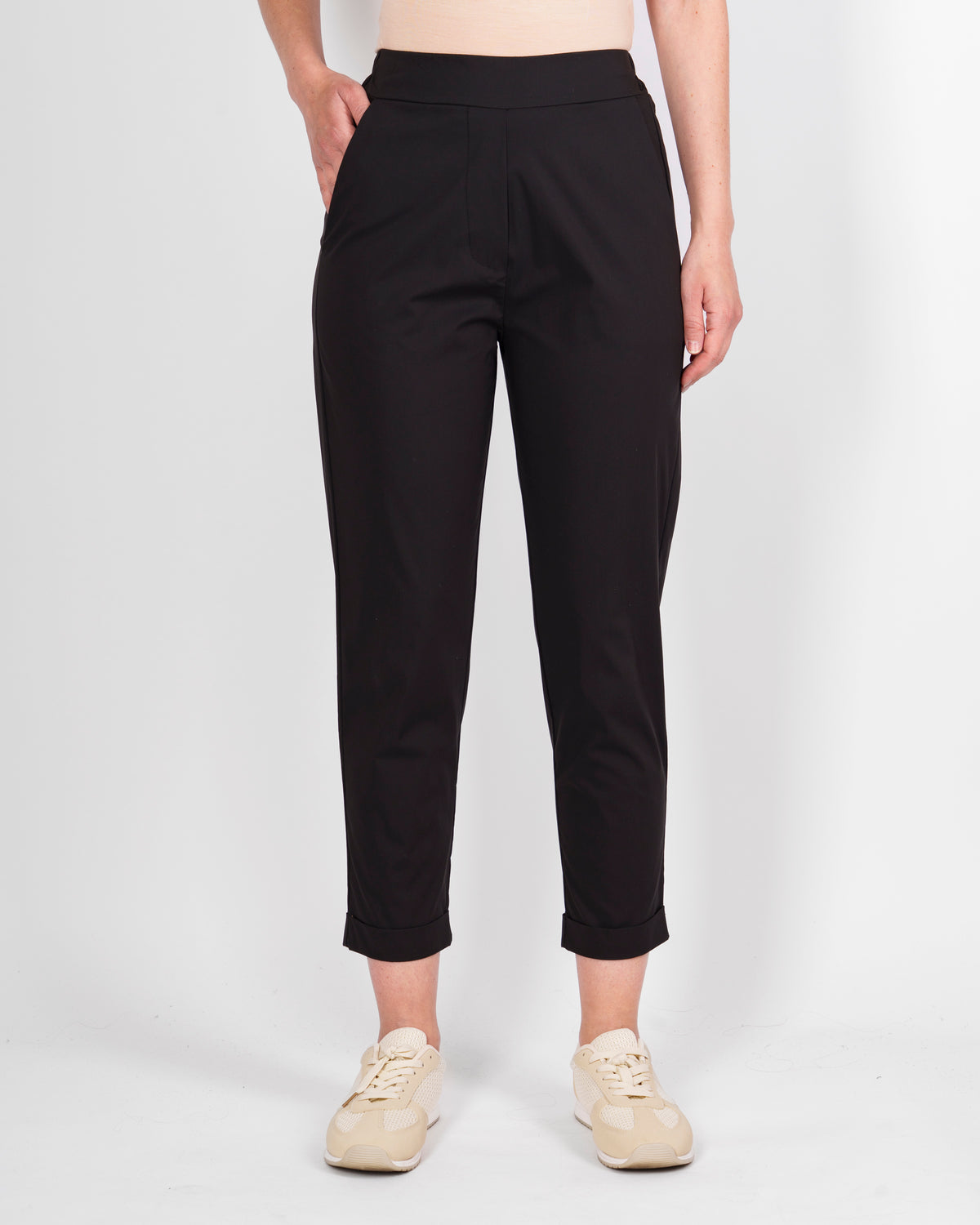 Pantalone in cotone con risvolto 1012/60
