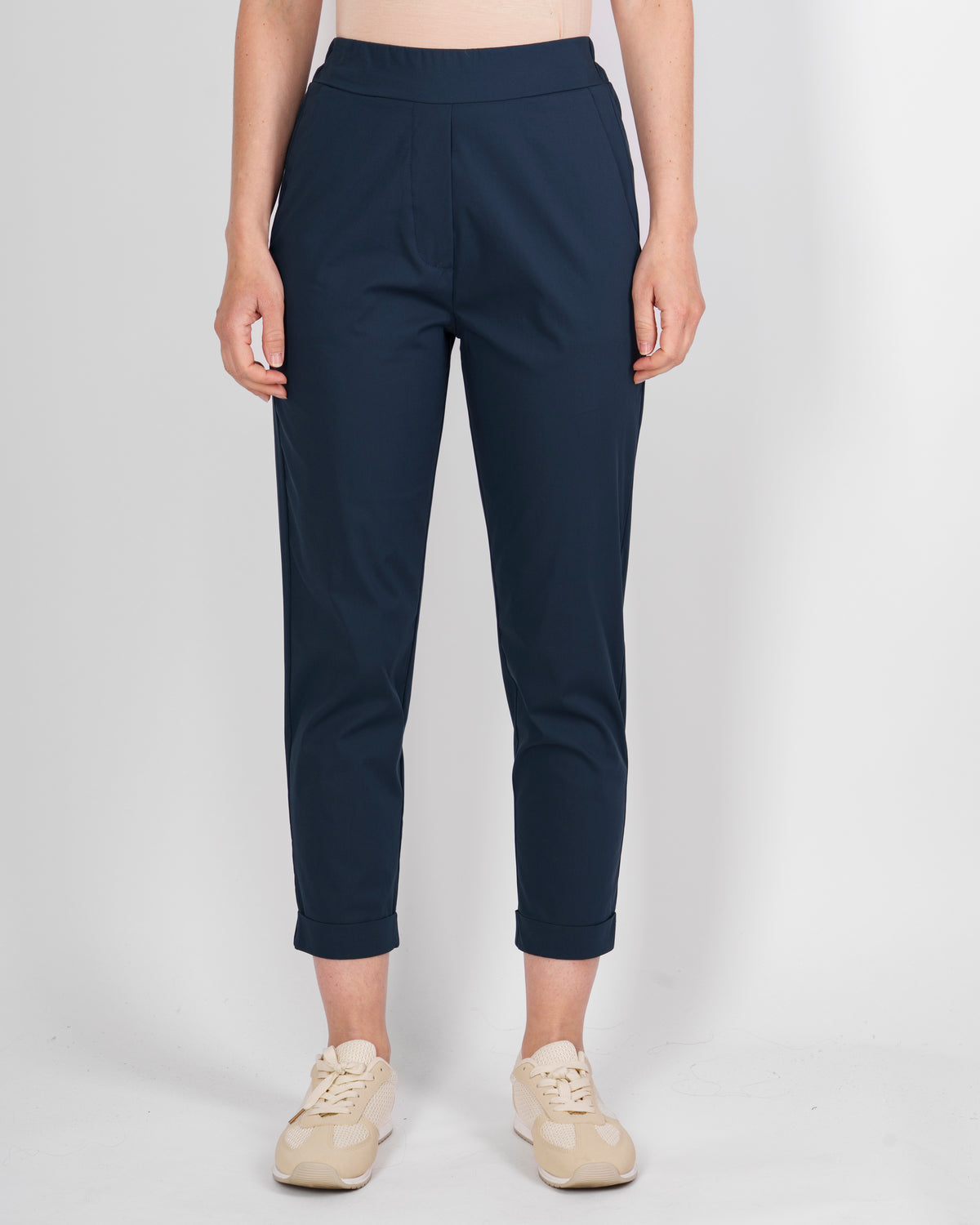 Pantalone in cotone con risvolto 1012/60