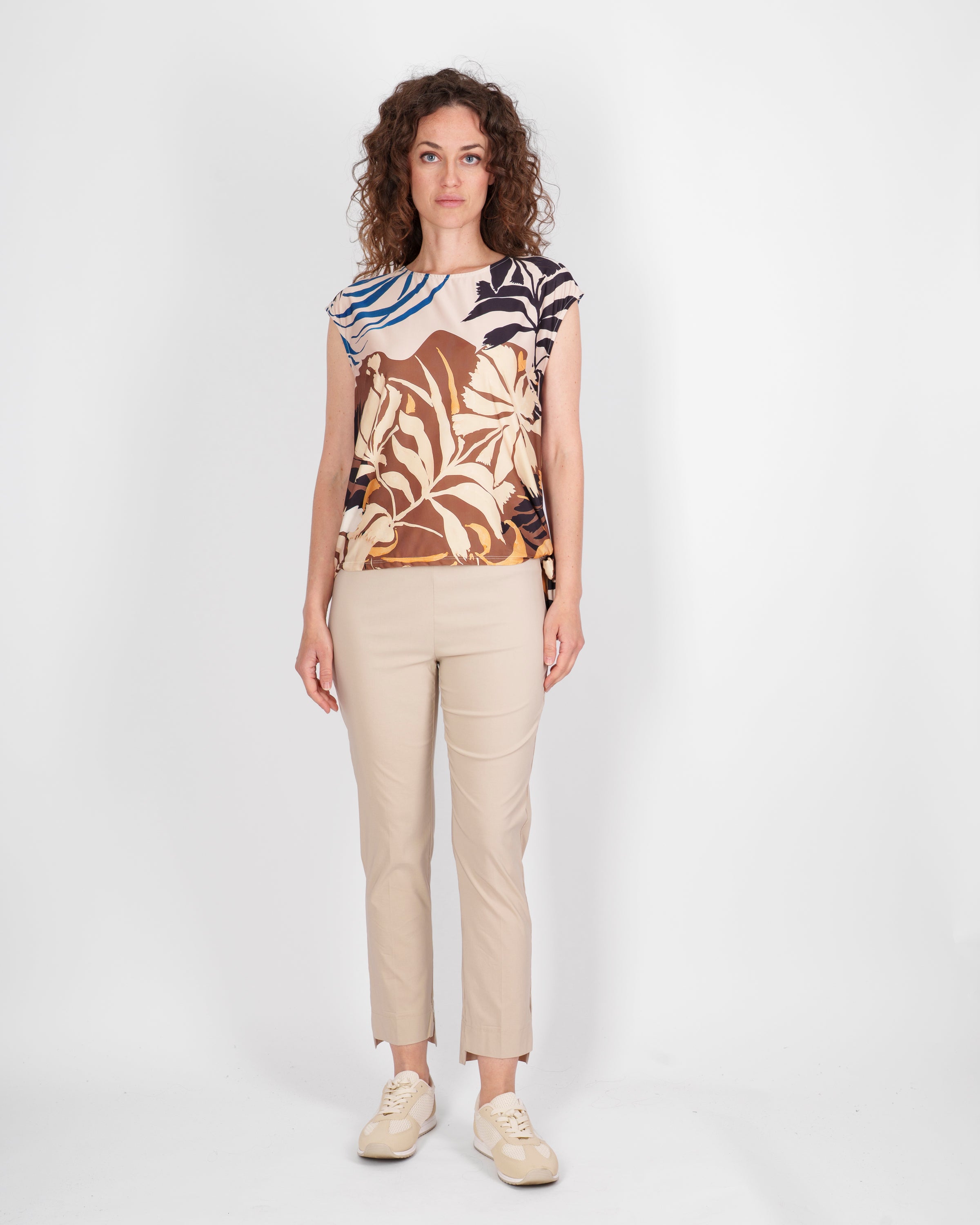 Pantalone scalino viscosa leggera 1072/11