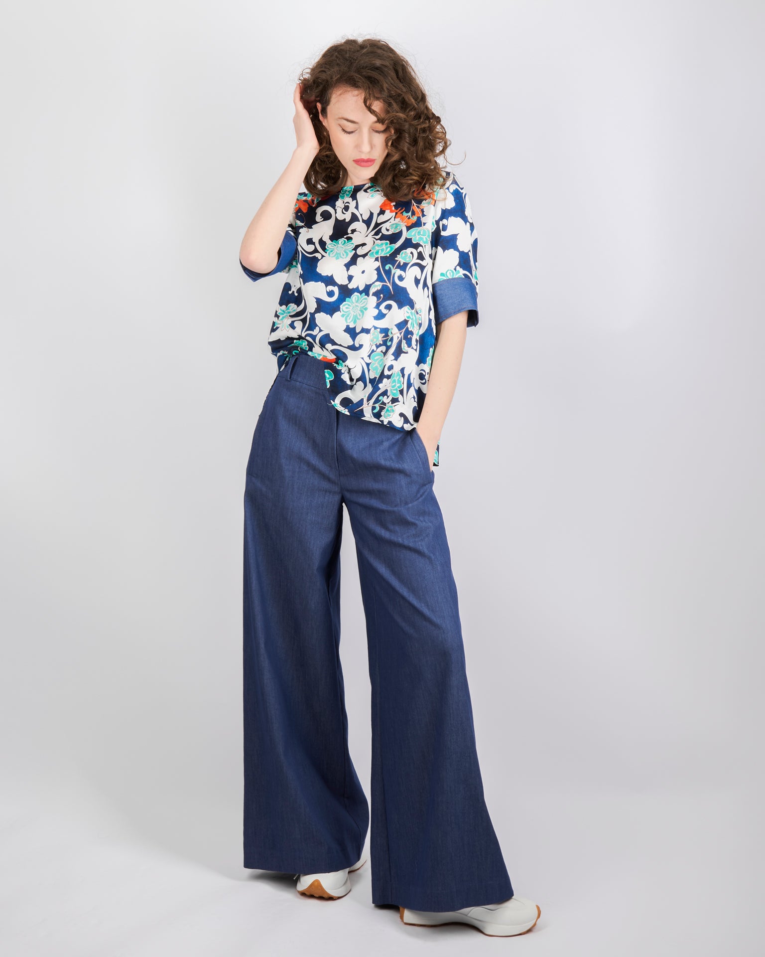 Casacca inserti denim SAGOMA