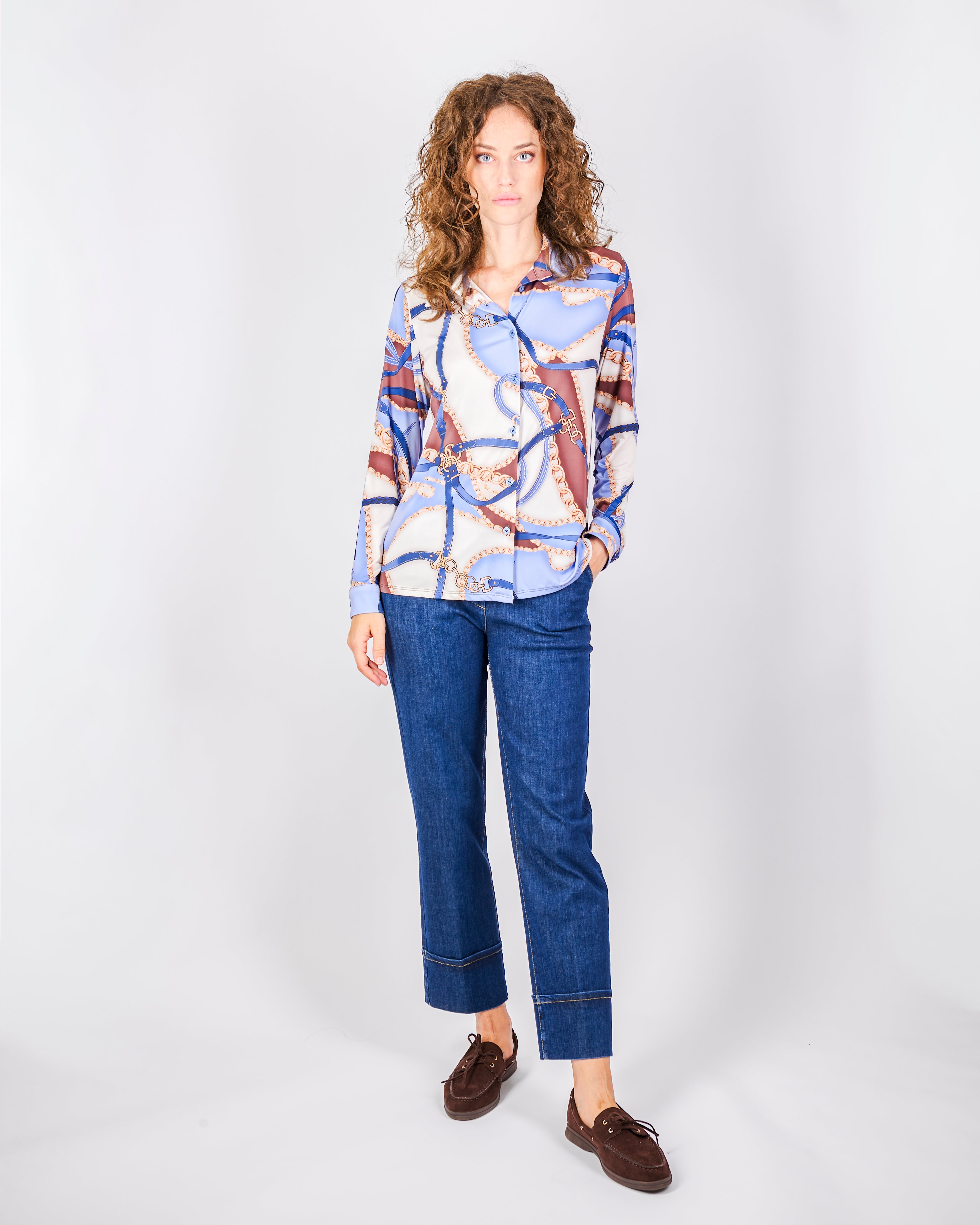 Camicia in jersey fantasia CANGURO