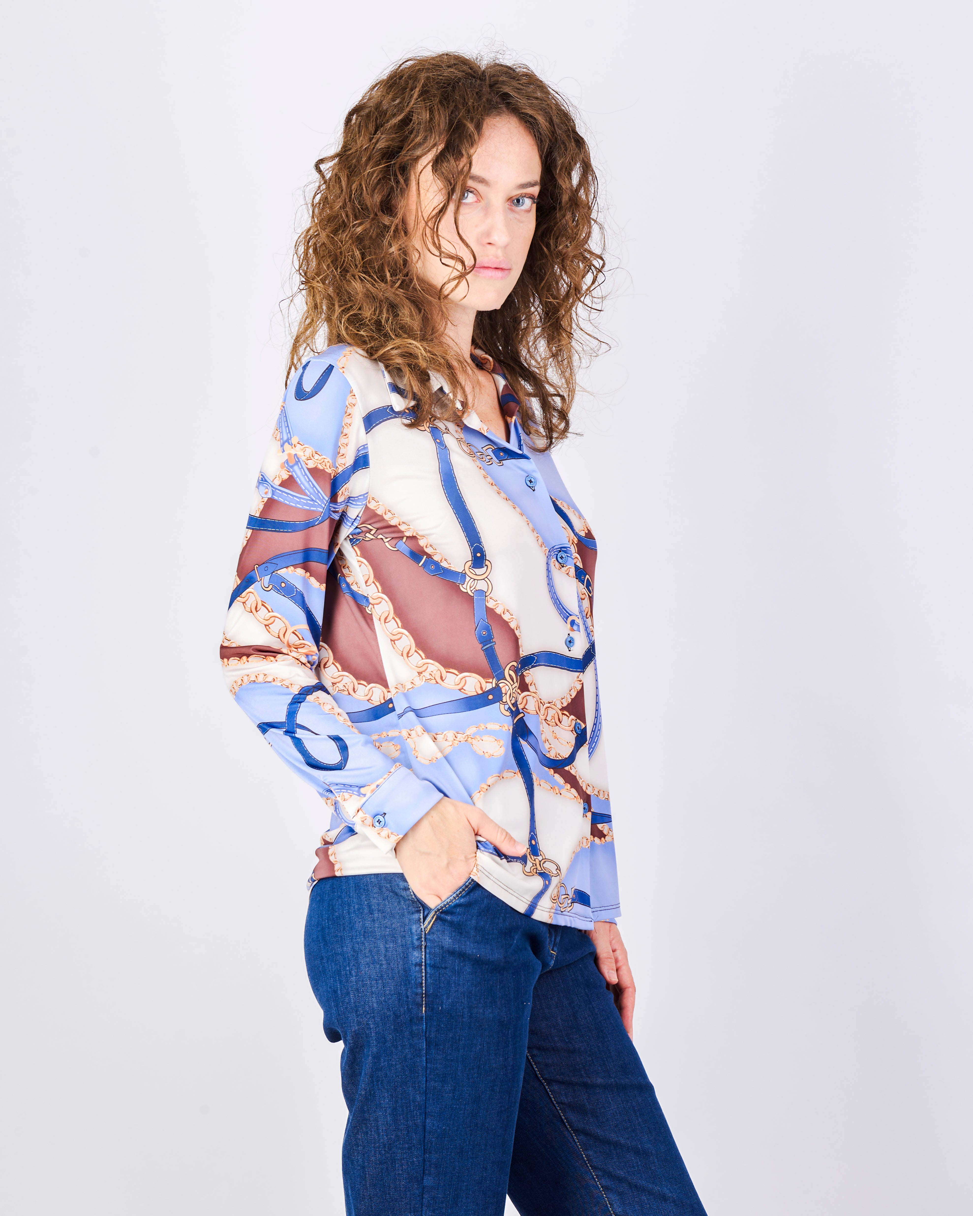 Camicia in jersey fantasia CANGURO