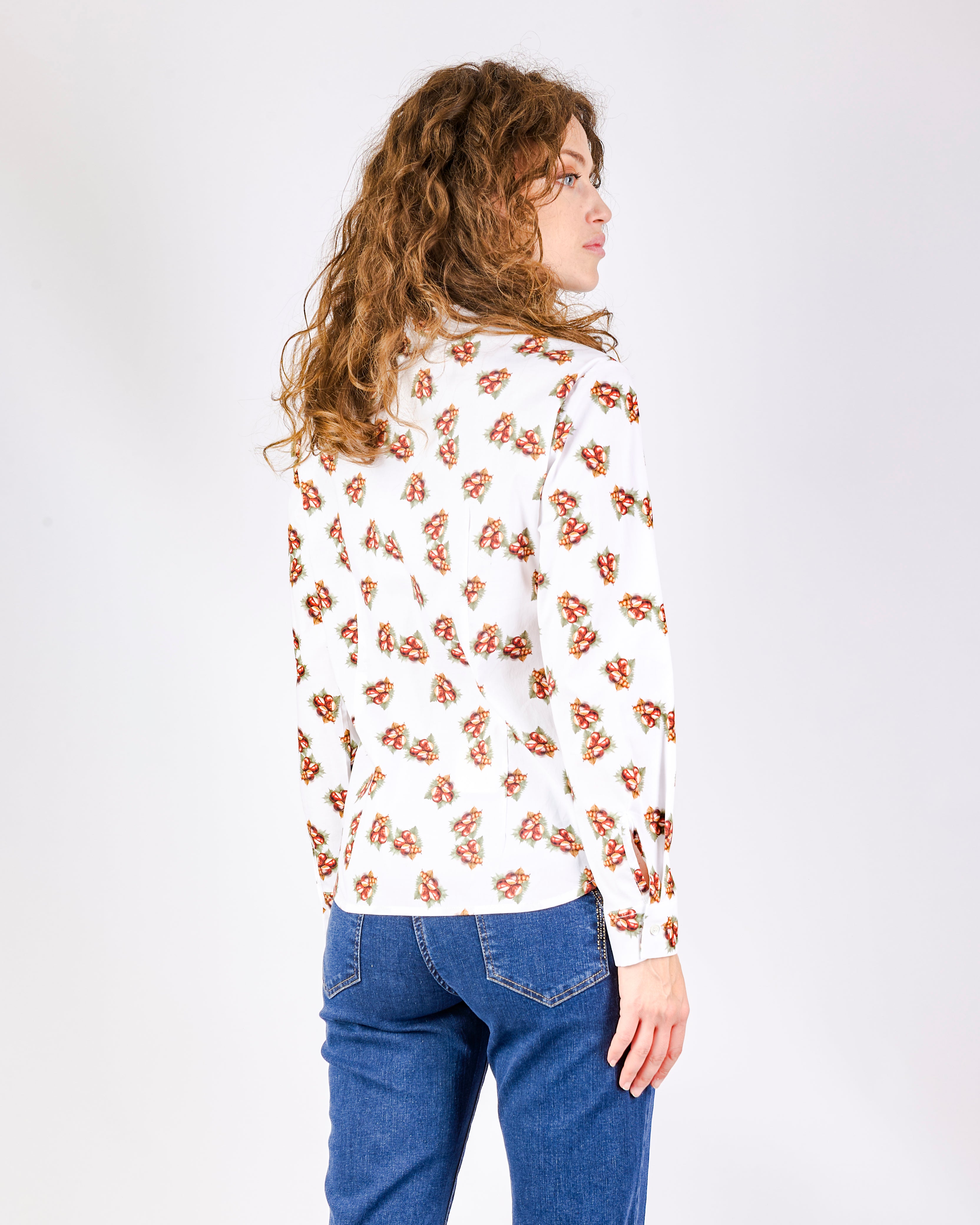 Camicia in cotone fantasia CASTAGNE