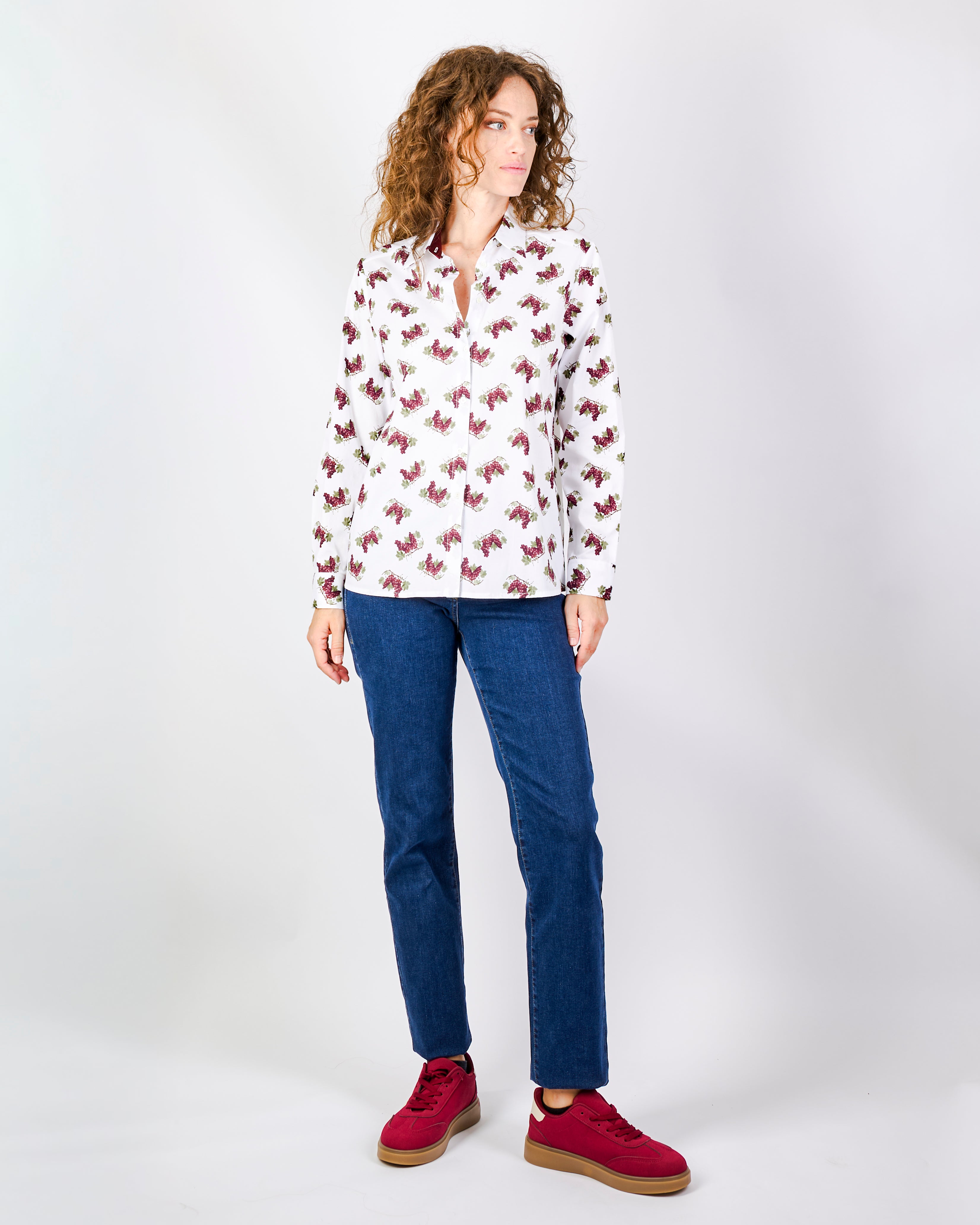 Camicia in cotone fantasia UVA