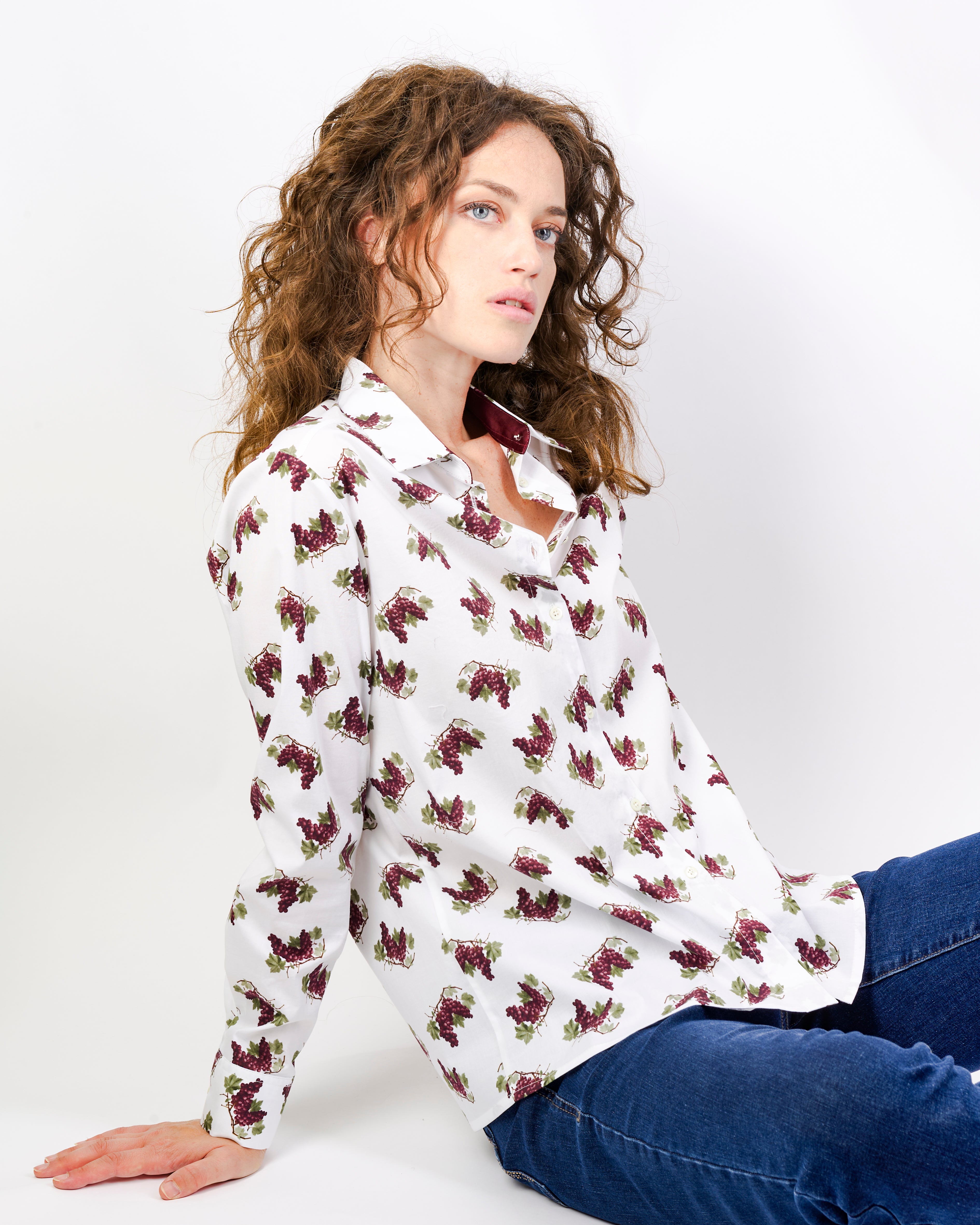 Camicia in cotone fantasia UVA