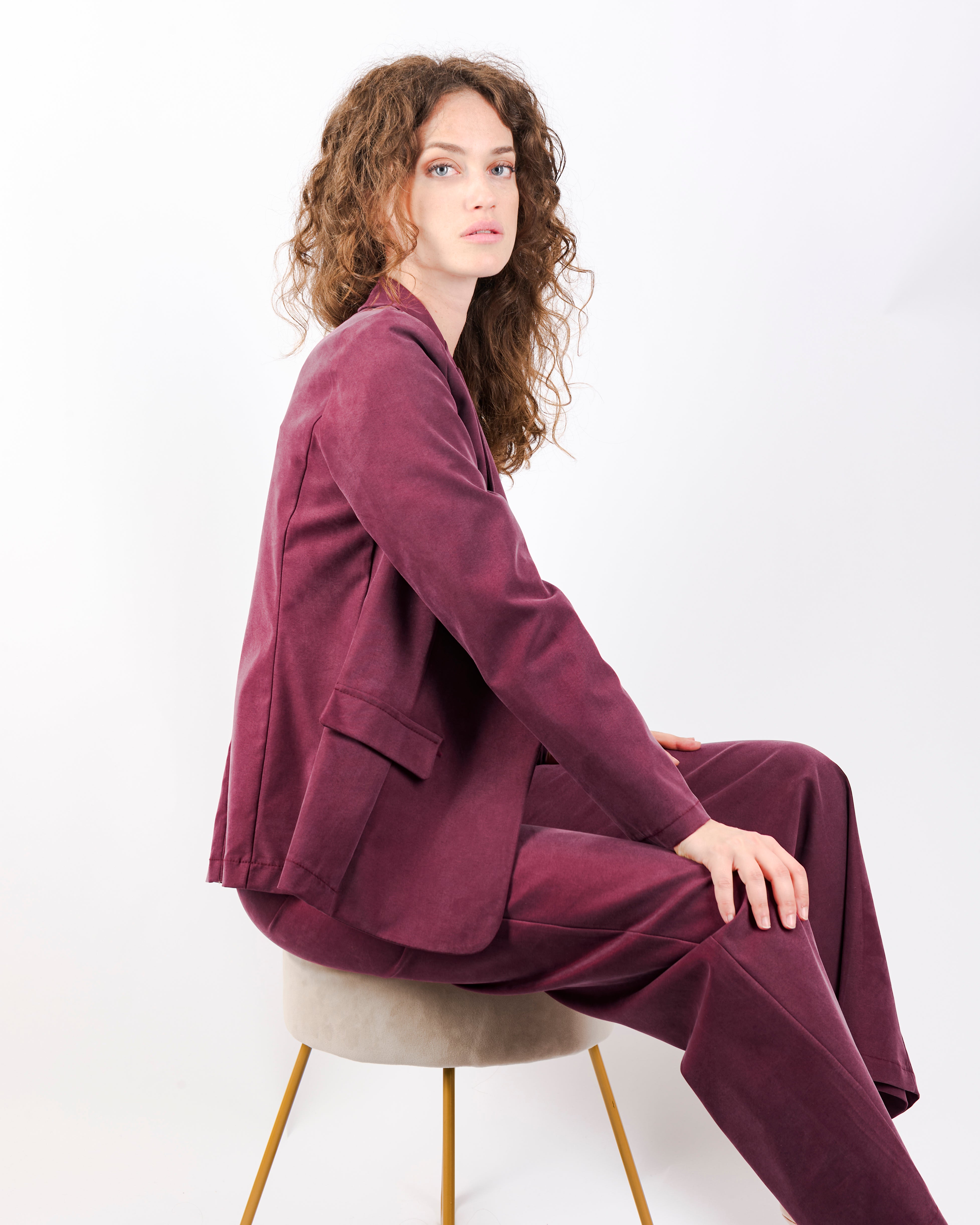 Giacca bottone in cupro soft GI 700