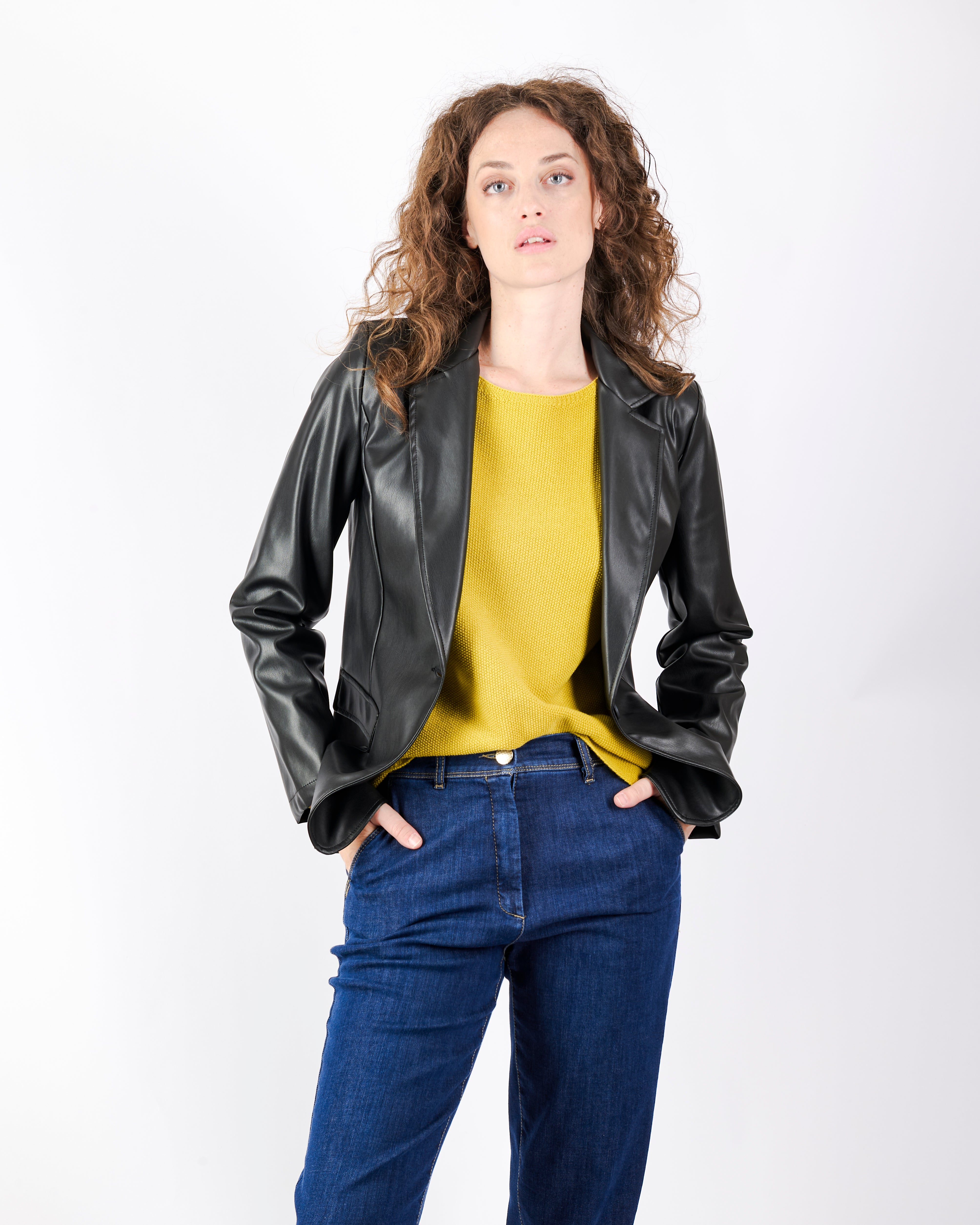 Giacca in ecopelle soft DIAMANTE