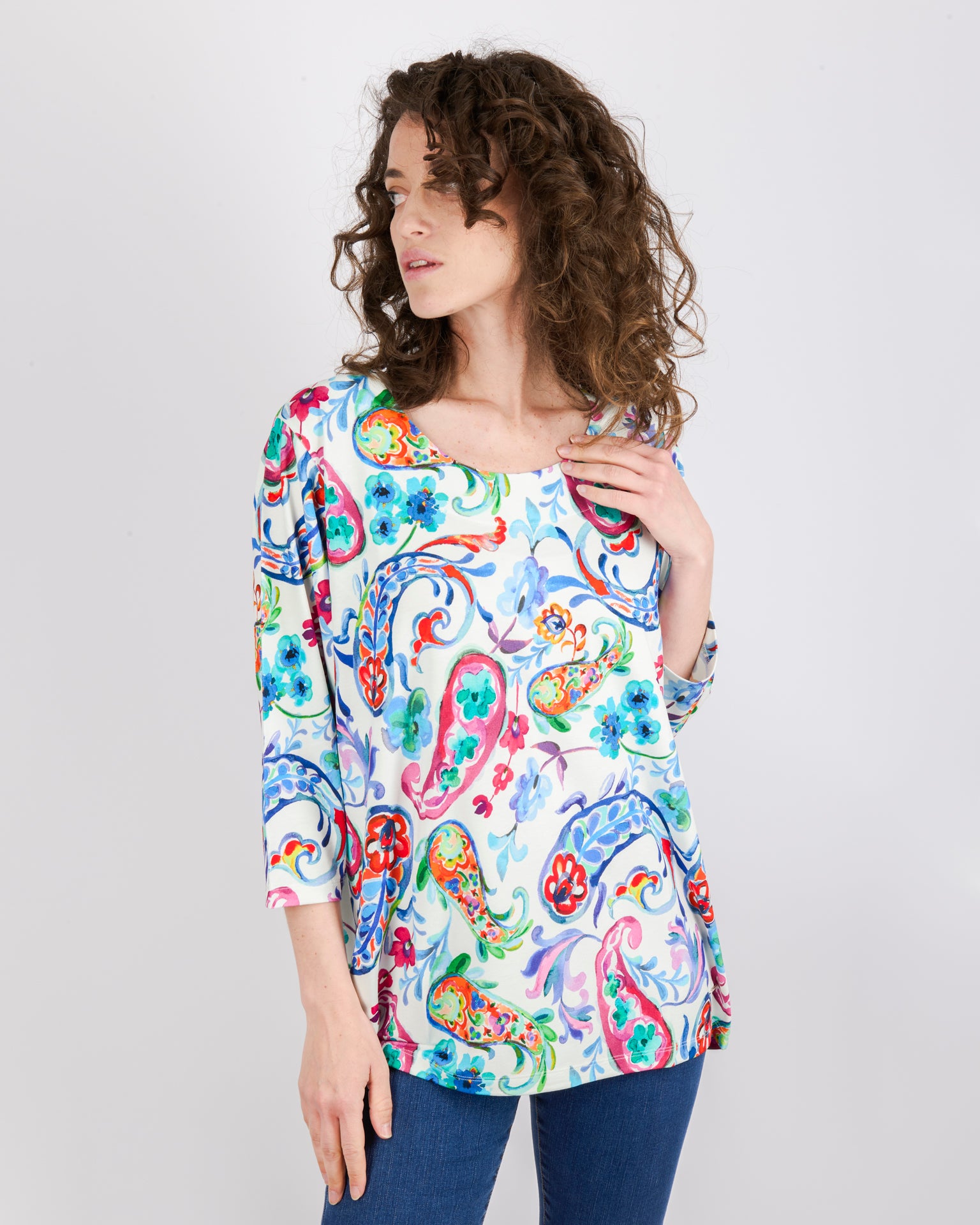 Maglia scollo lunetta Q 3/4