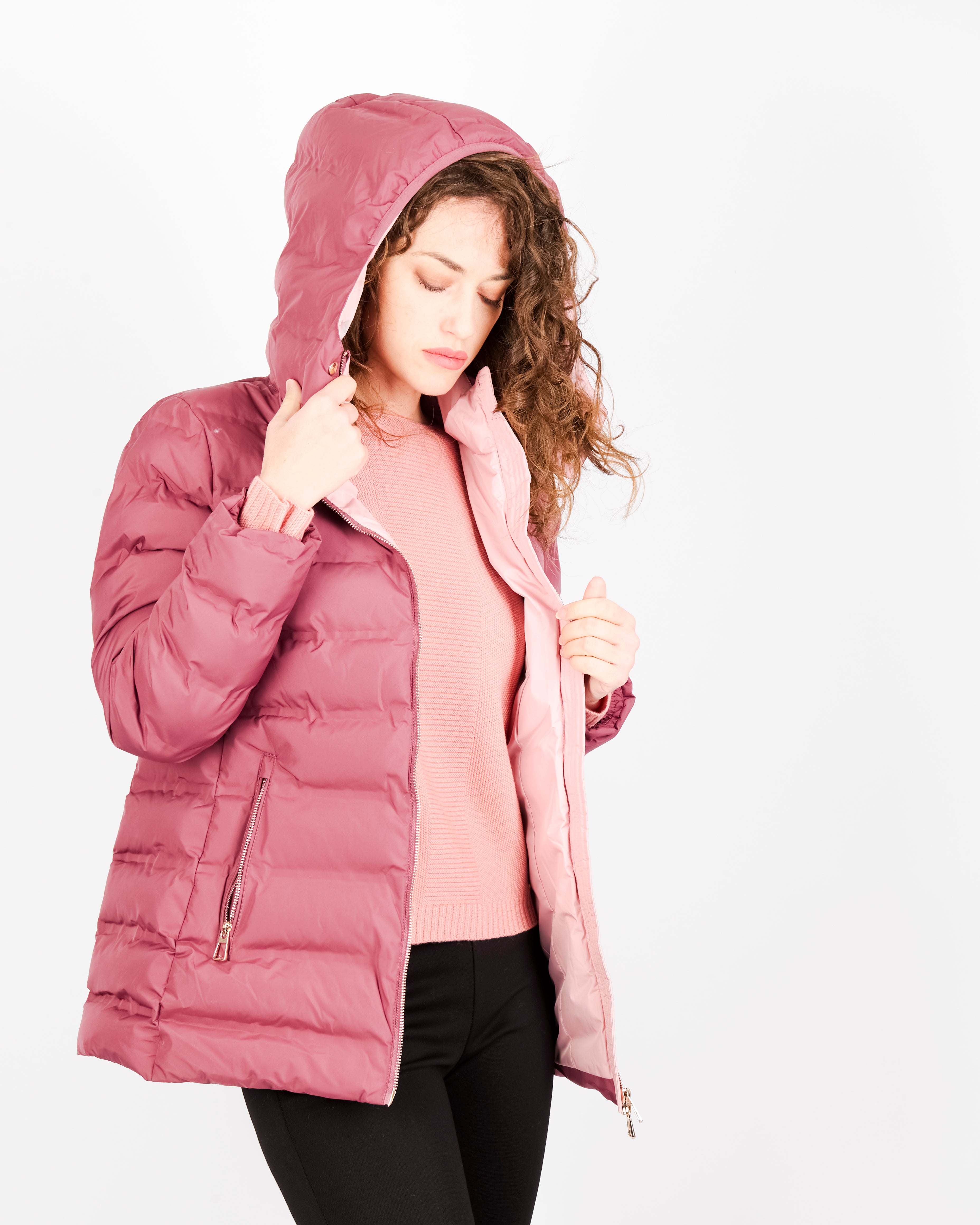 Piumino eco zip e cappuccio ANNA P