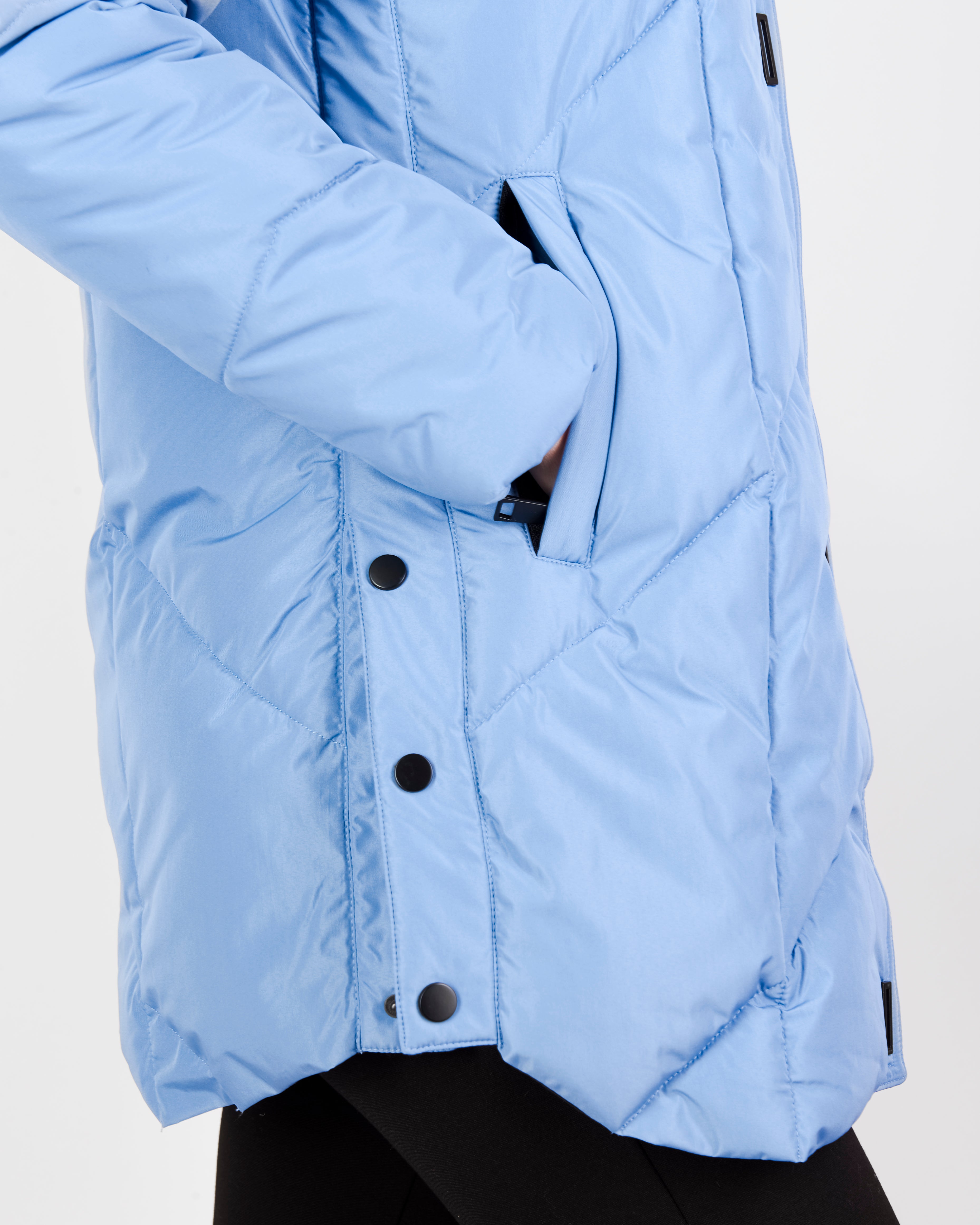 Piumino eco zip e clips accessorio CRISTAL