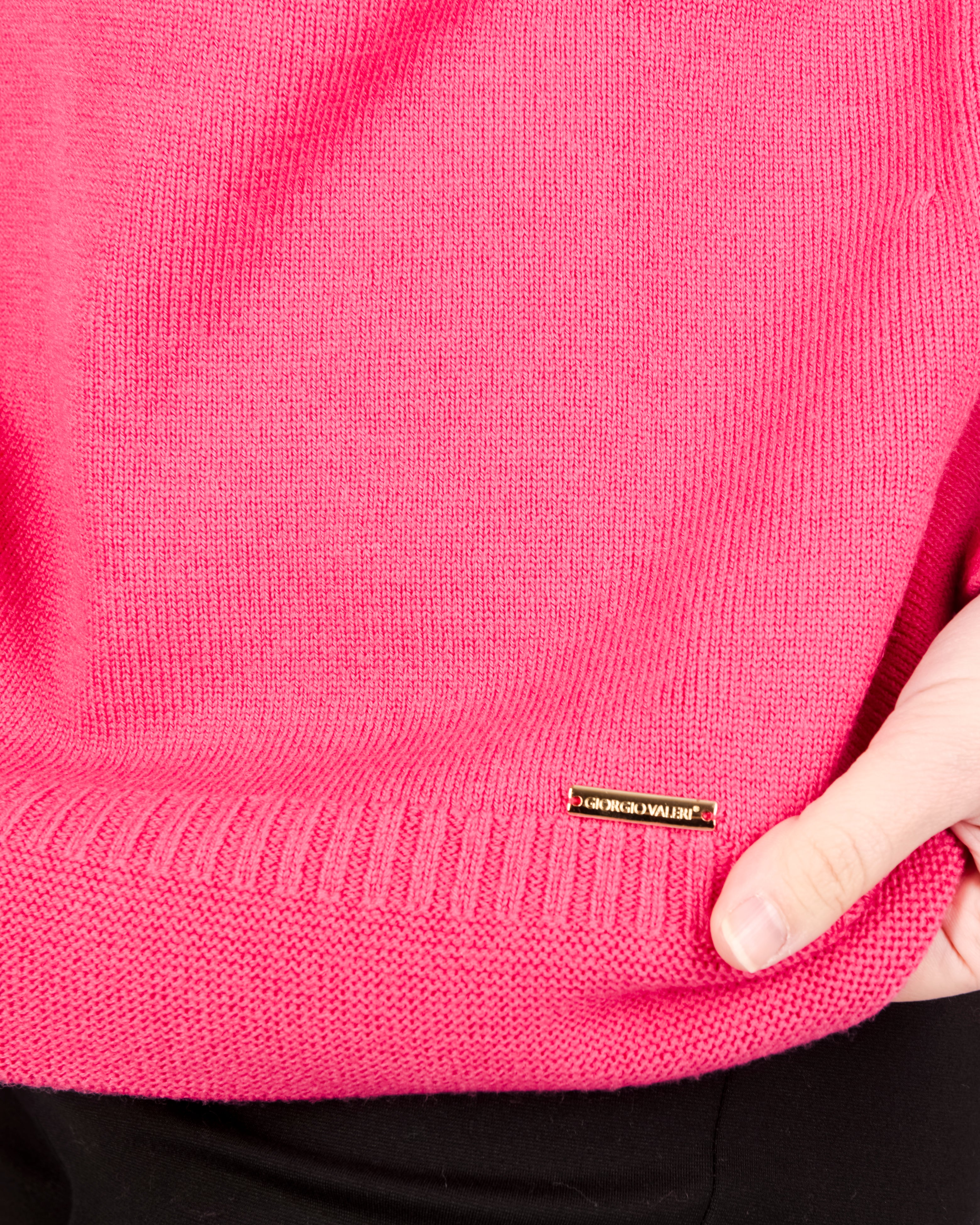 Maglia scollo a V fondo link Z9414