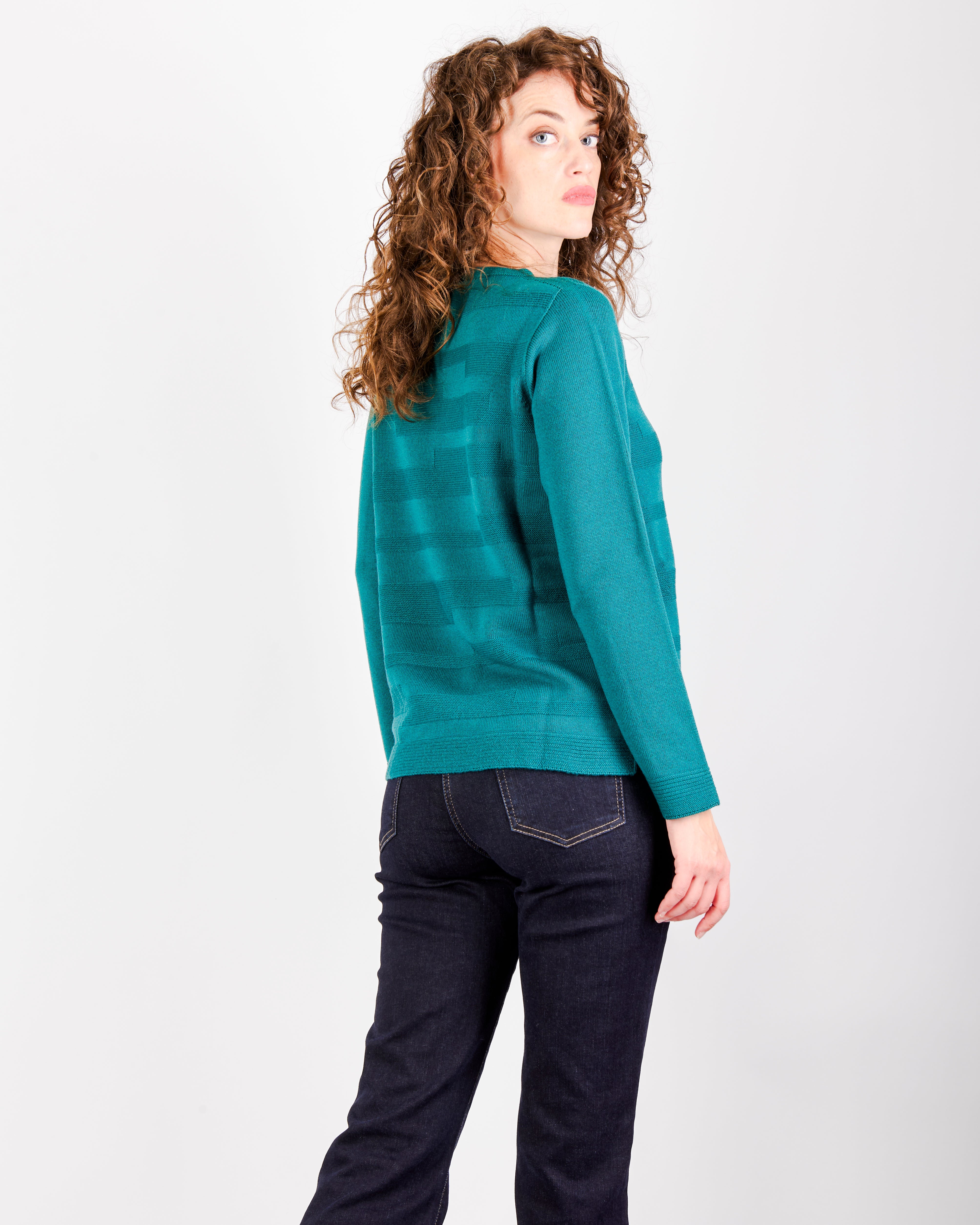 Maglia giro pura lana links avanti Z 9524