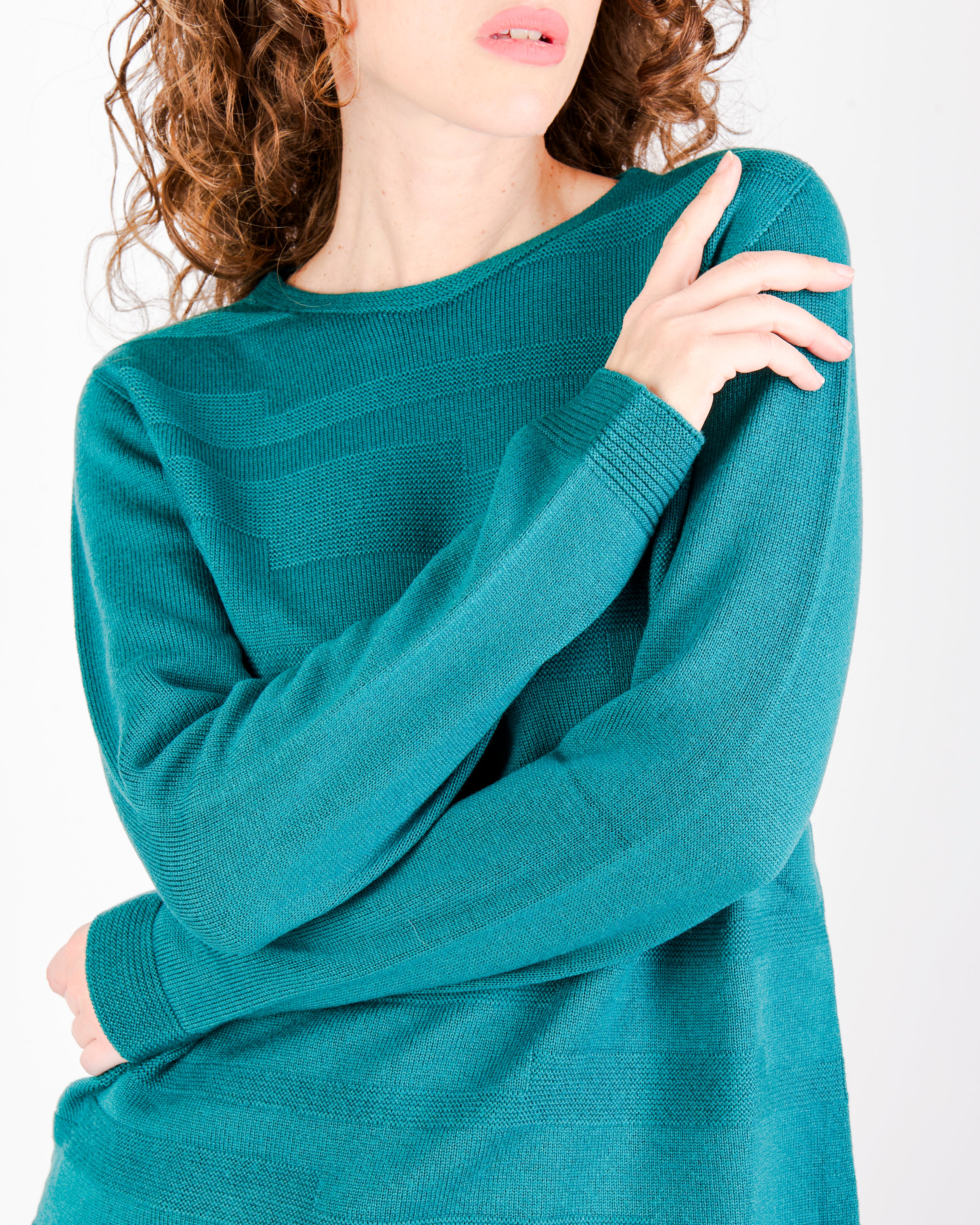 Maglia giro pura lana links avanti Z 9524