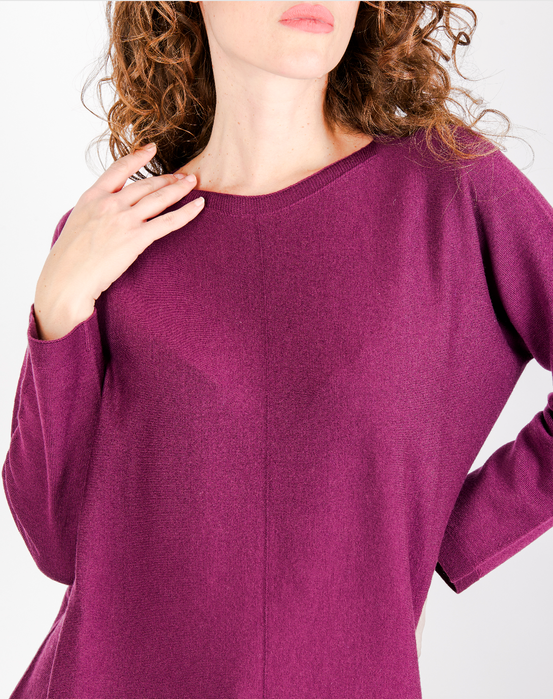 Maglia scatola over pura lana Z9509