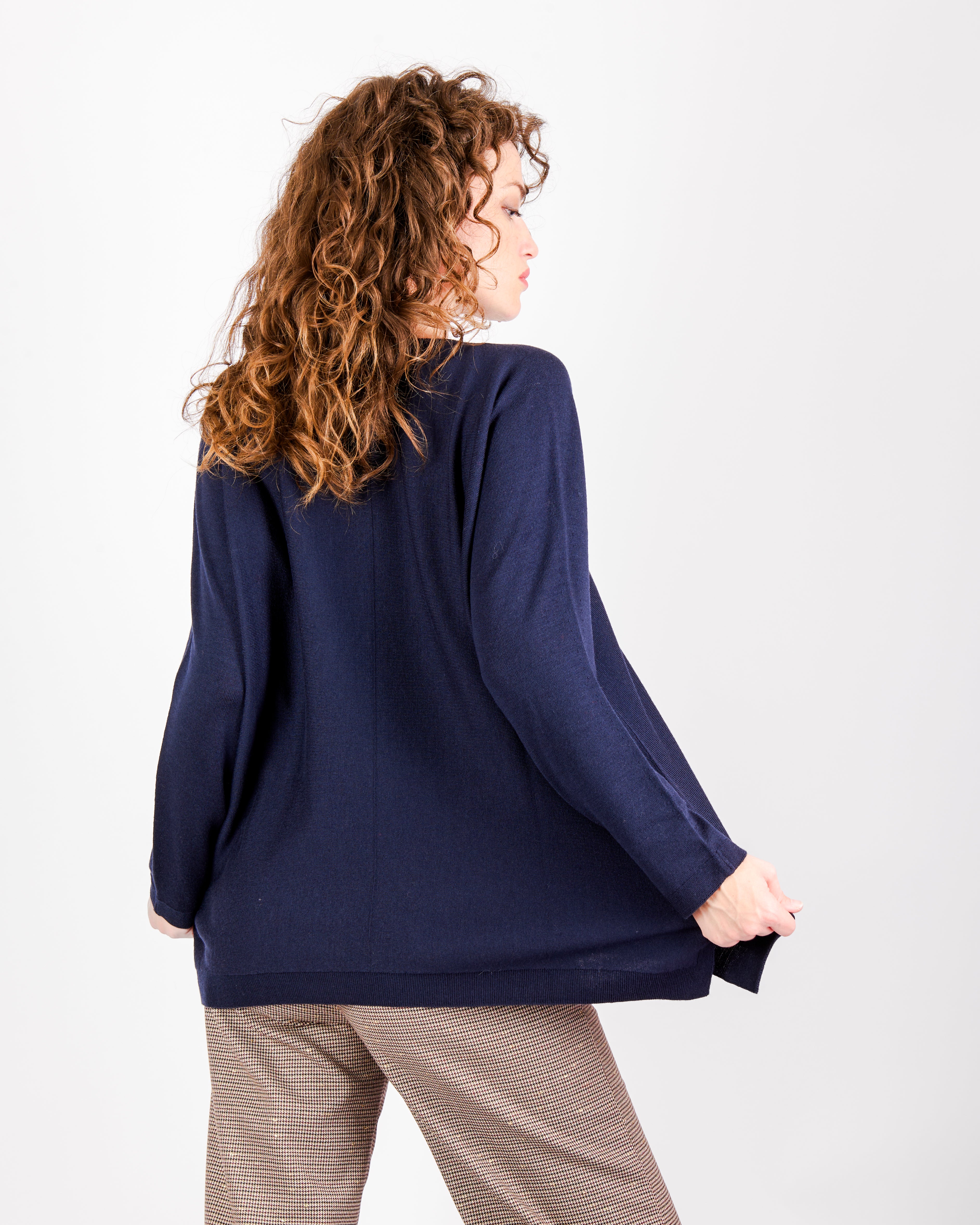 Maglia scatola over pura lana Z9509